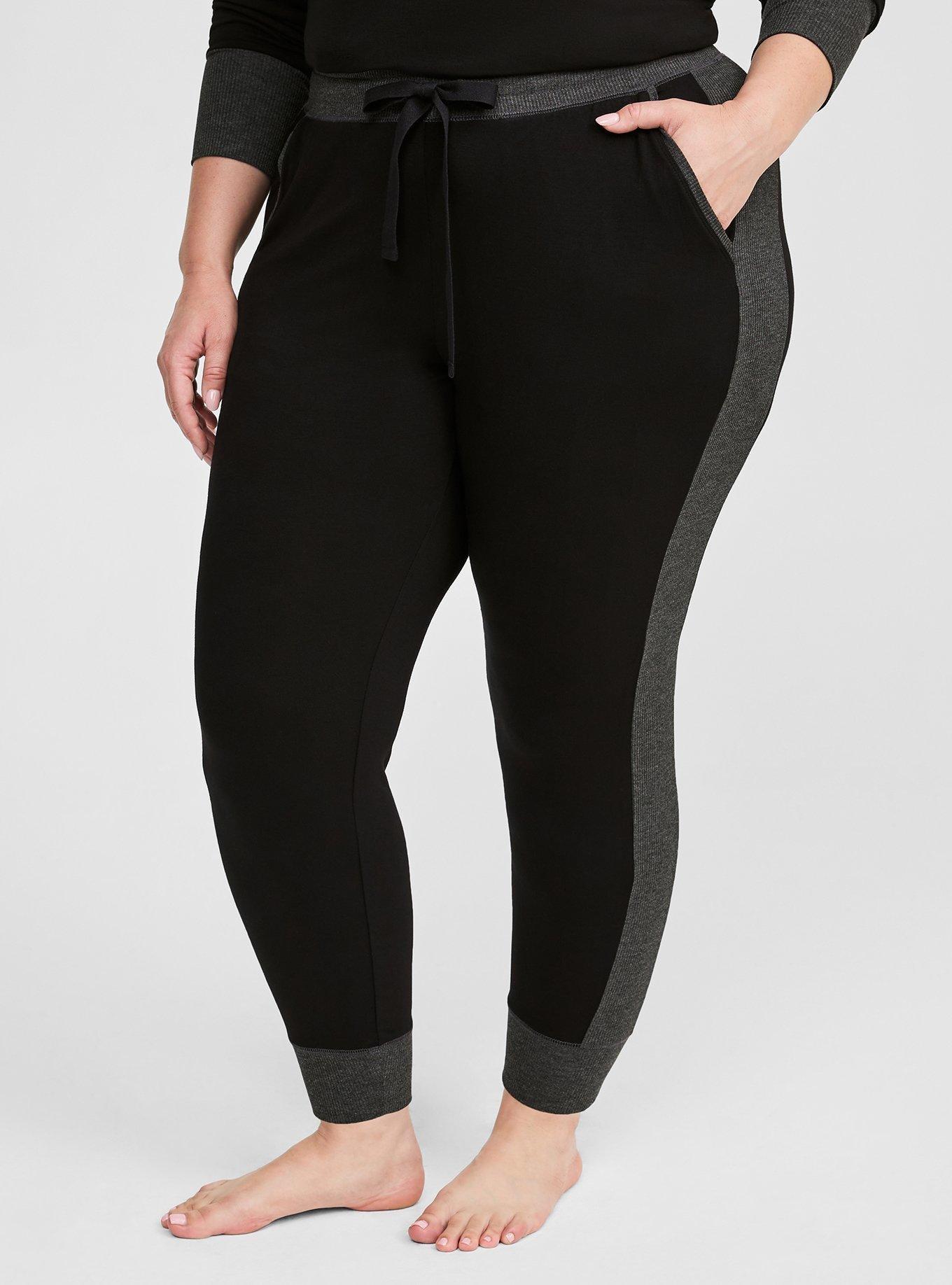 Super Soft Ribbed Inset Lounge Jogger