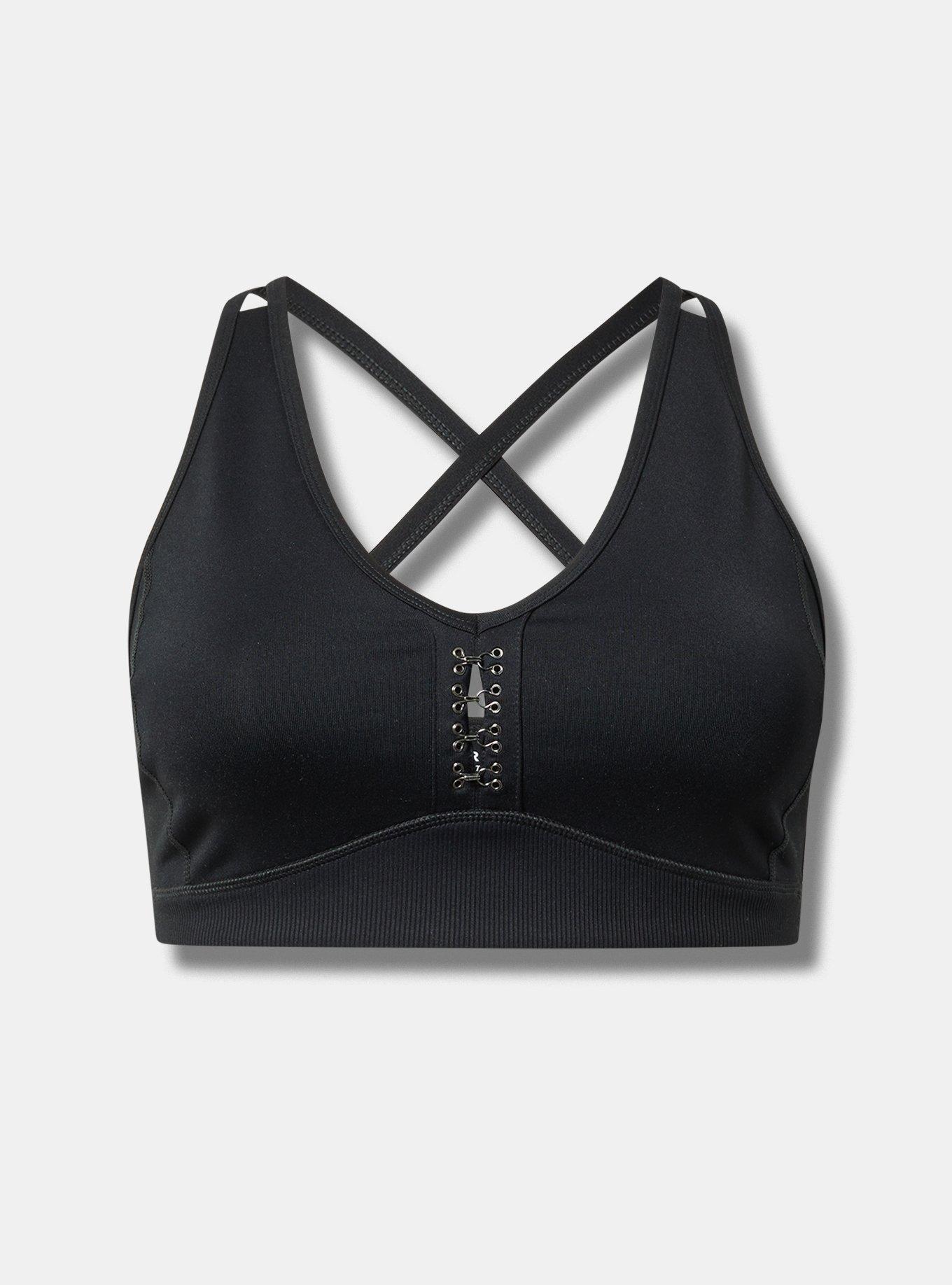 Low Impact Wireless Metal Detail Active Sports Bra