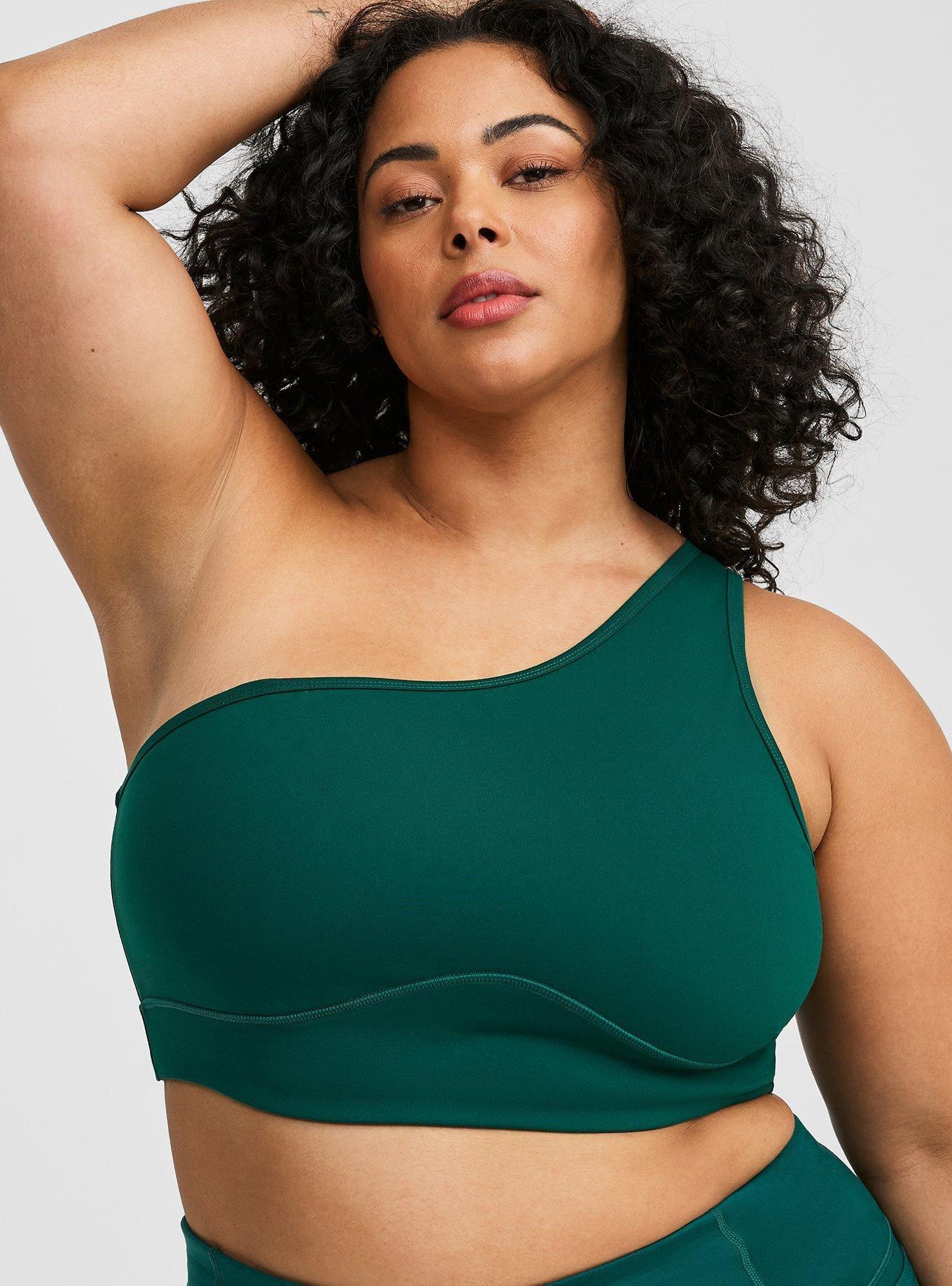 Low Impact Wireless One Shoulder Active Sports Bra