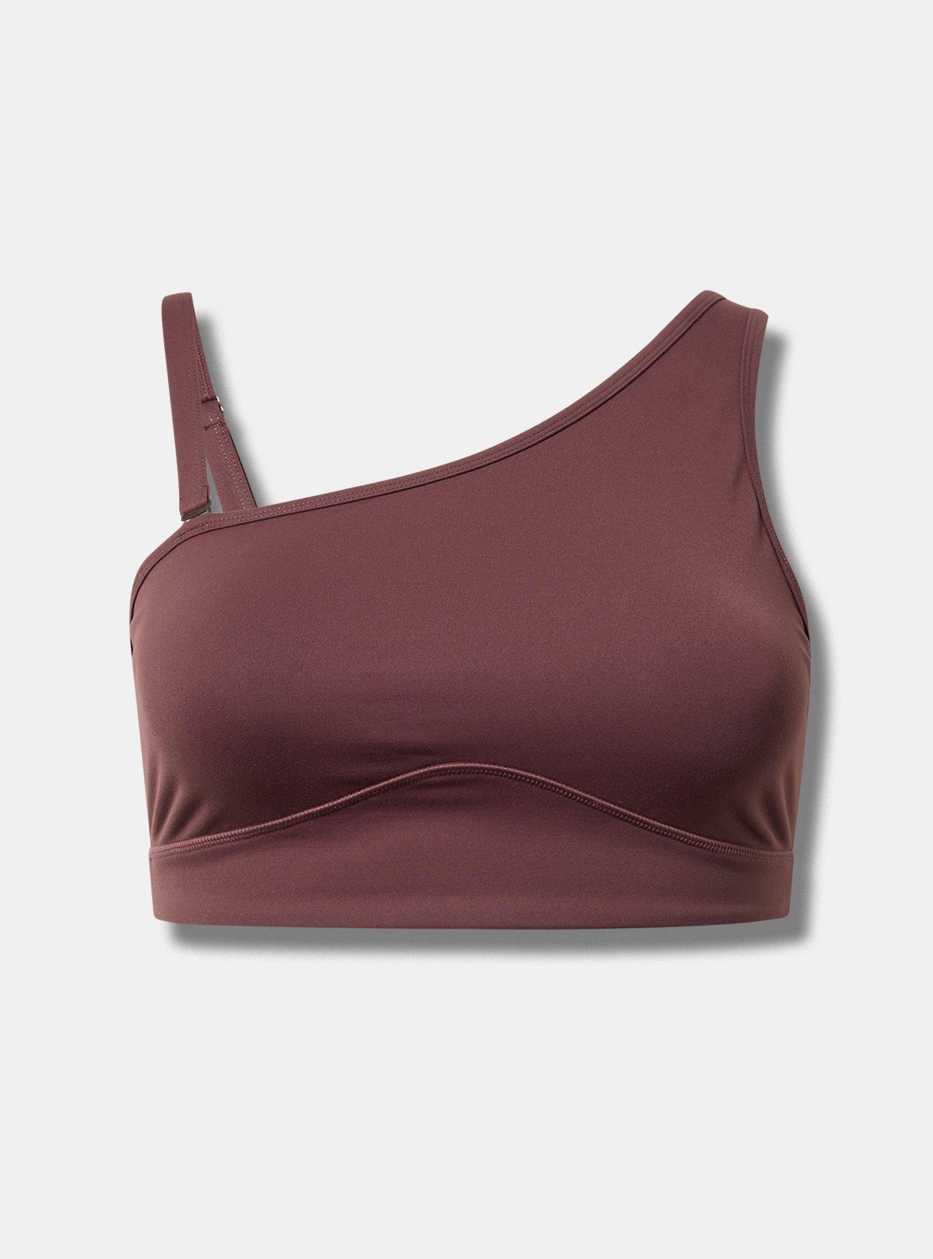 Low Impact Wireless One Shoulder Active Sports Bra