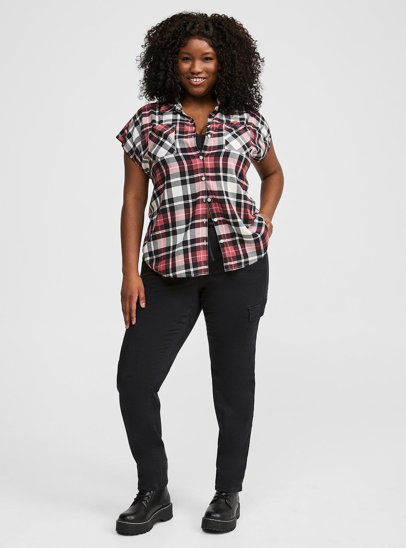 Challis Dolman Button-Up Shirt