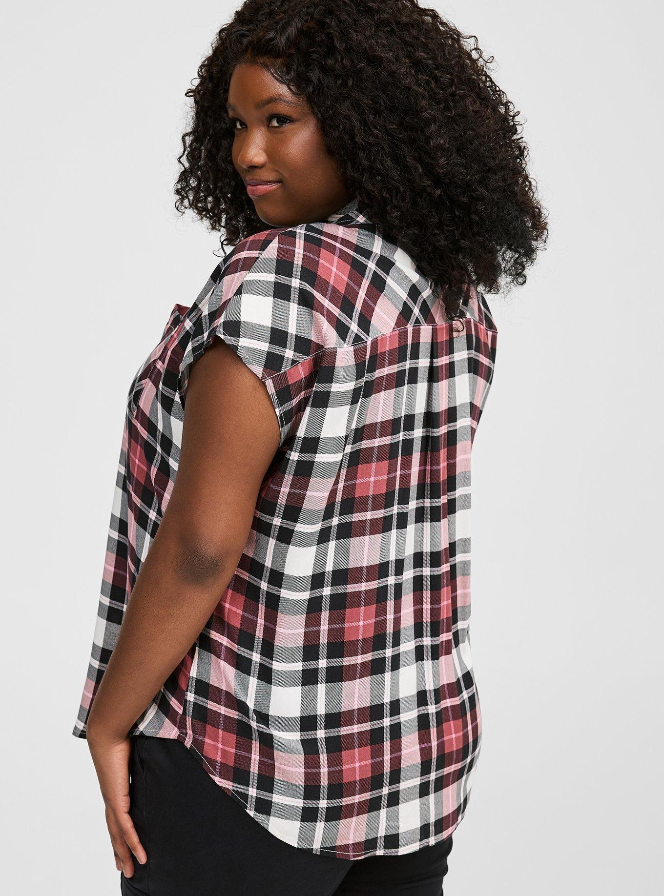 Challis Dolman Button-Up Shirt