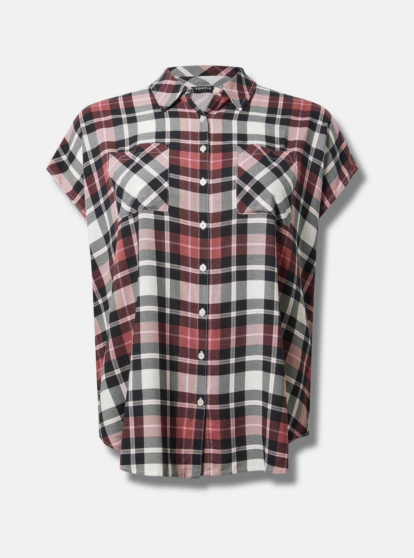 Challis Dolman Button Up Shirt