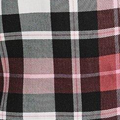 Challis Dolman Button-Up Shirt, JAMIE PLAID DEW, swatch