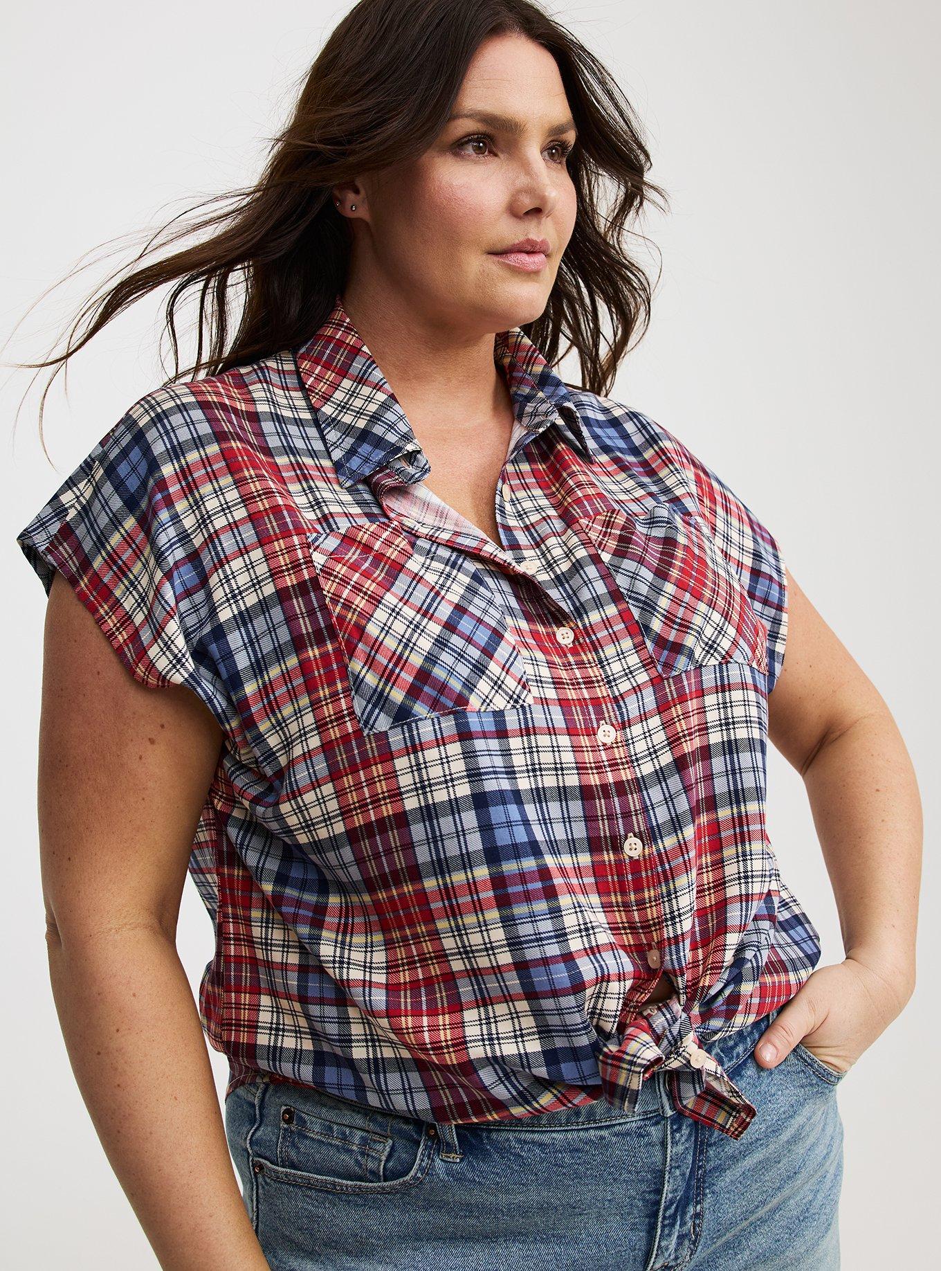 Challis Dolman Button-Up Shirt