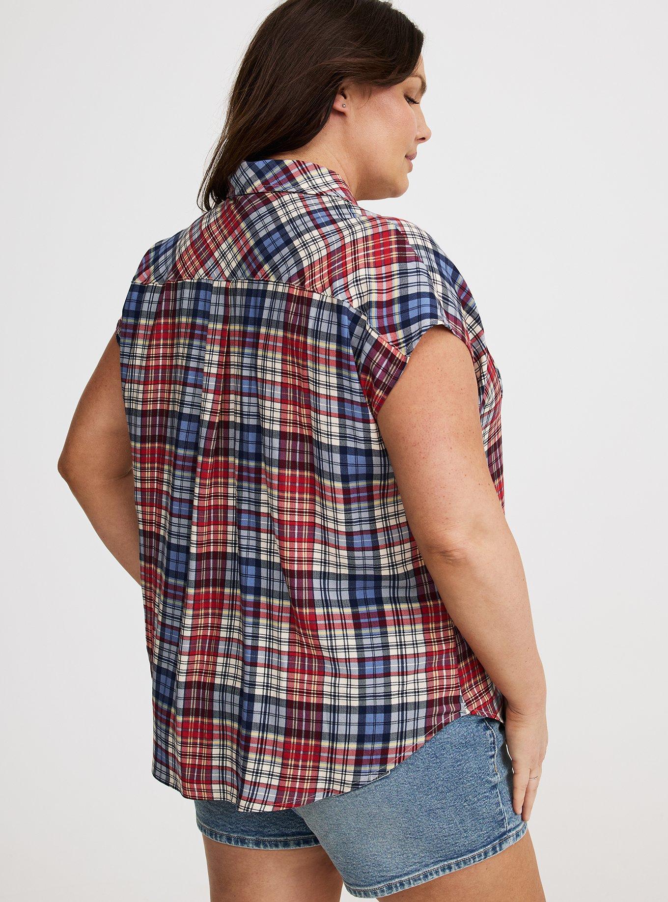 Challis Dolman Button-Up Shirt