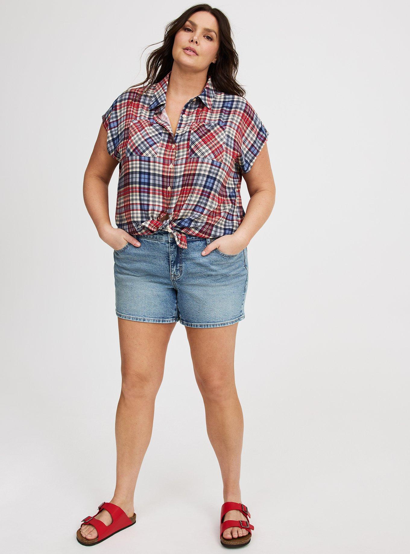 Challis Dolman Button-Up Shirt