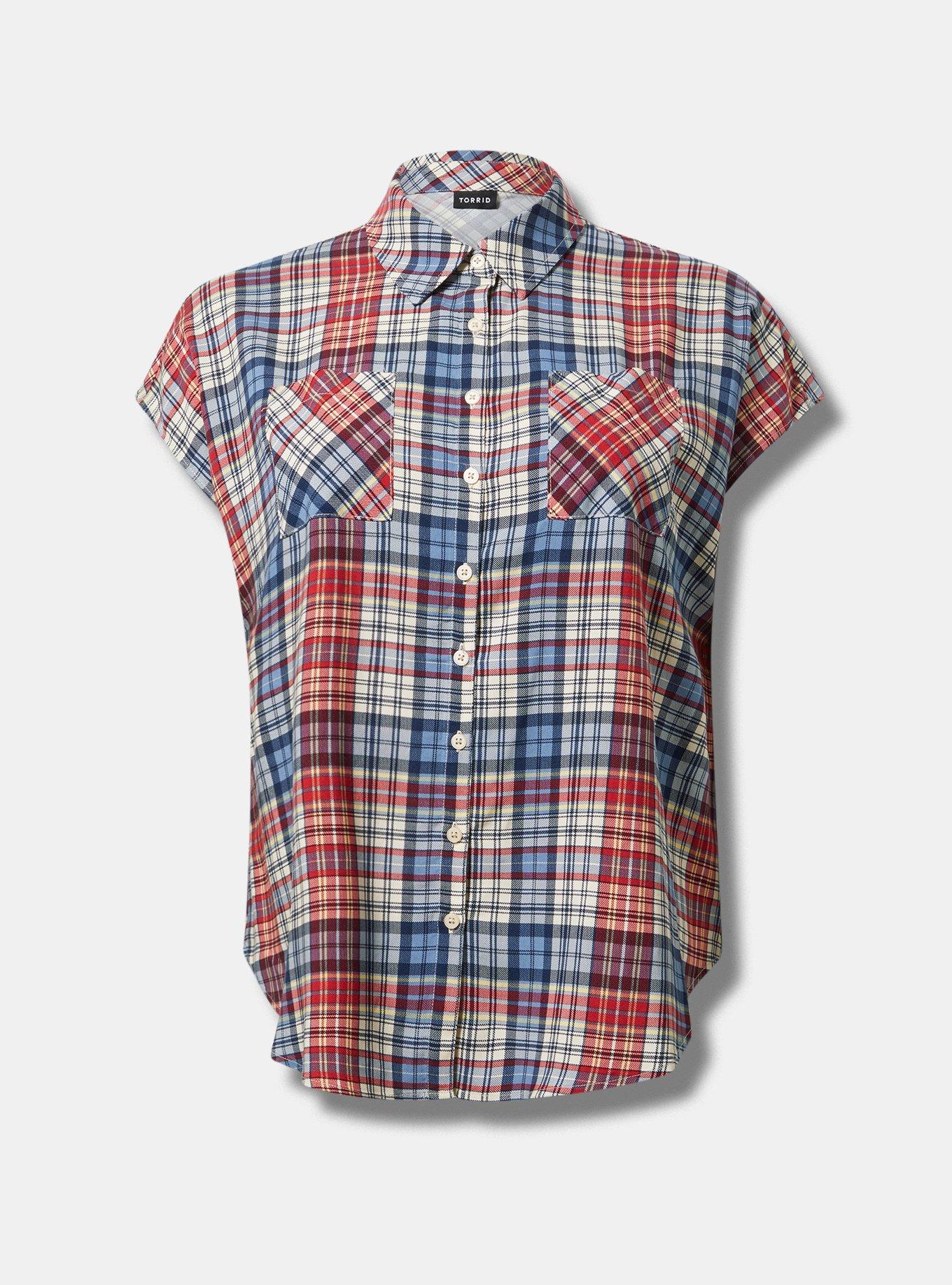 Challis Dolman Button-Up Shirt