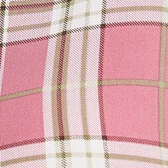 Challis Dolman Button-Up Shirt, TALLY PLAID MESA ROSE, swatch