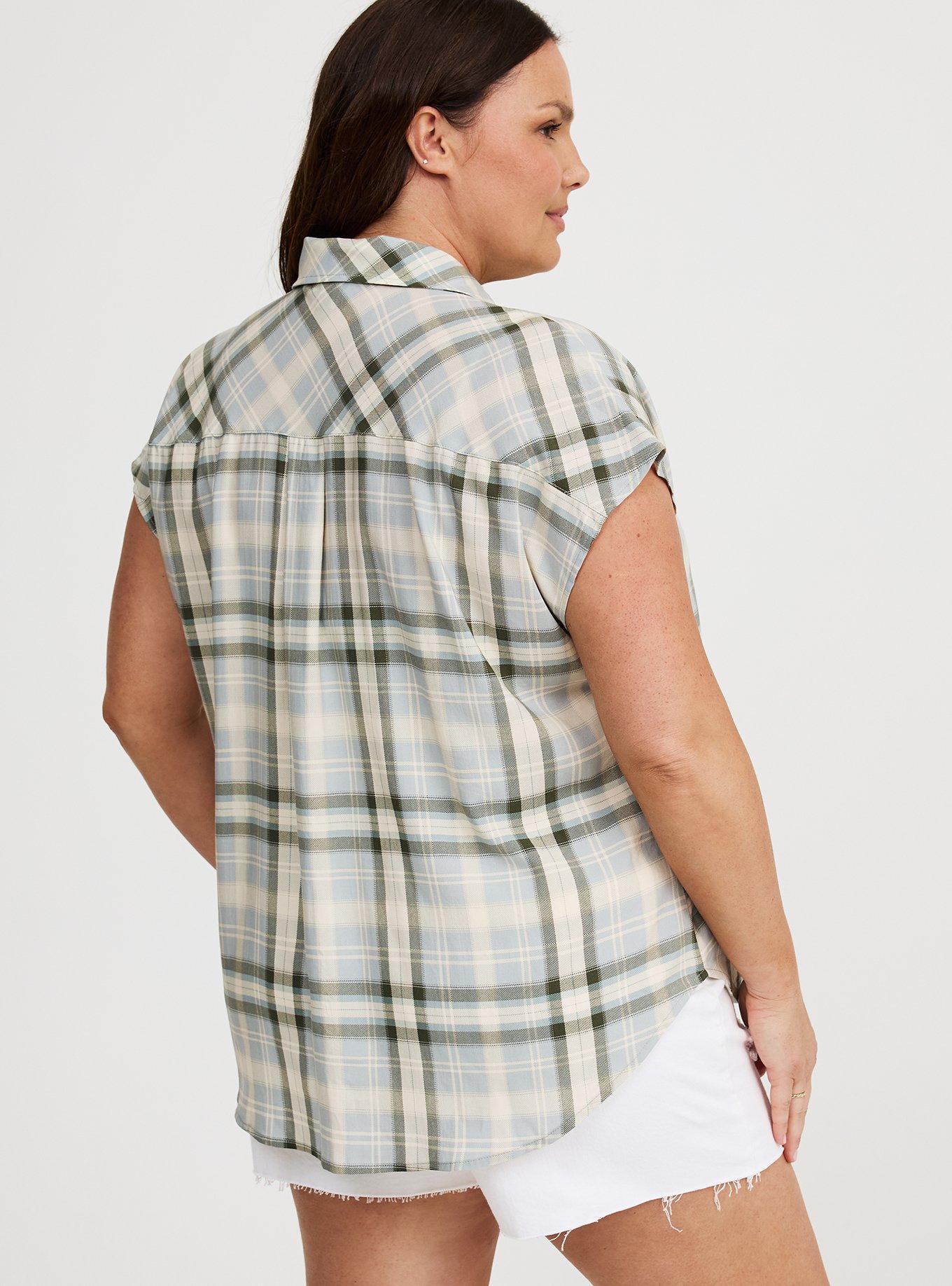Challis Dolman Button-Up Shirt