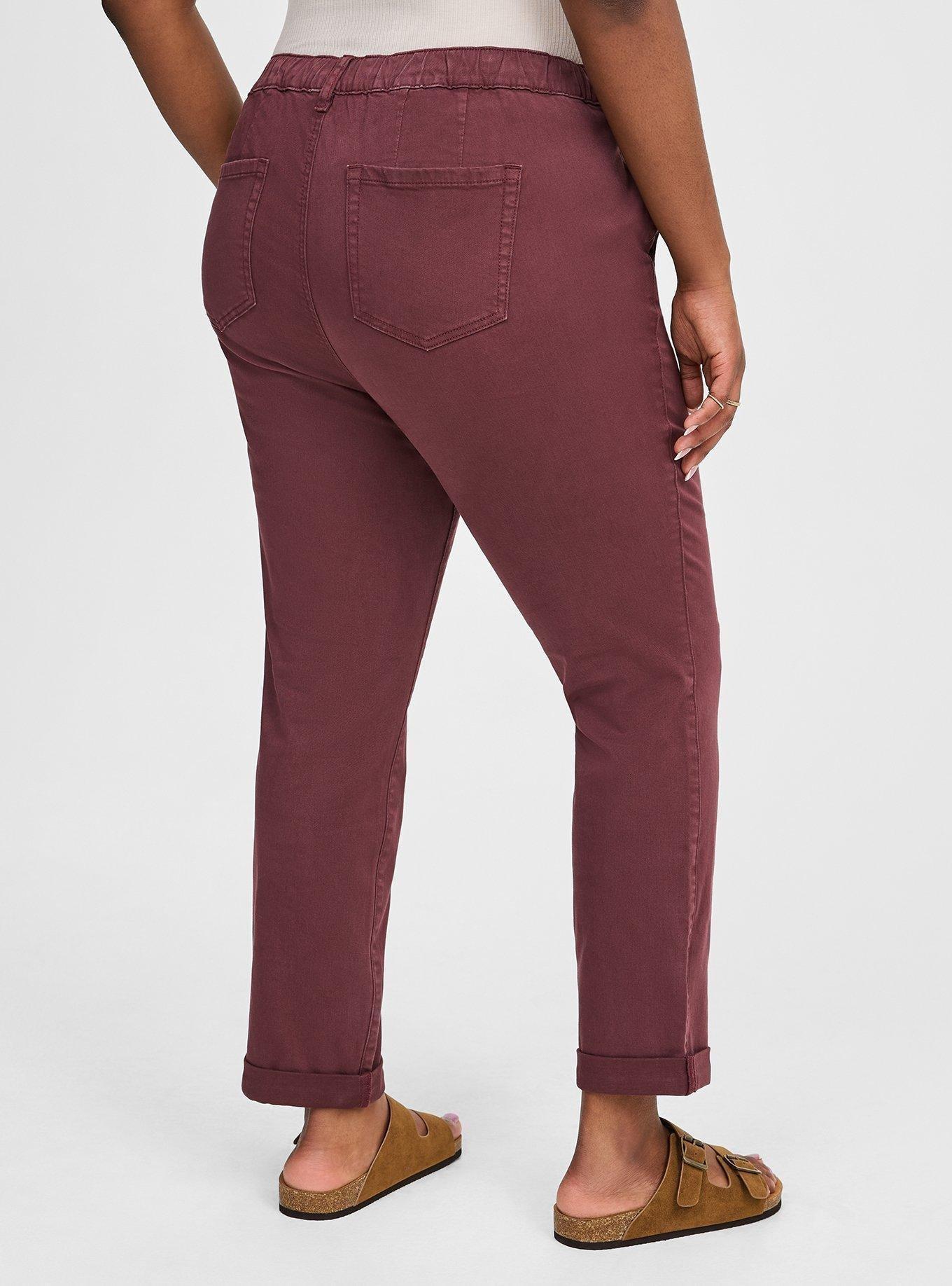 Weekend Boyfriend Stretch Twill Mid Rise Pant