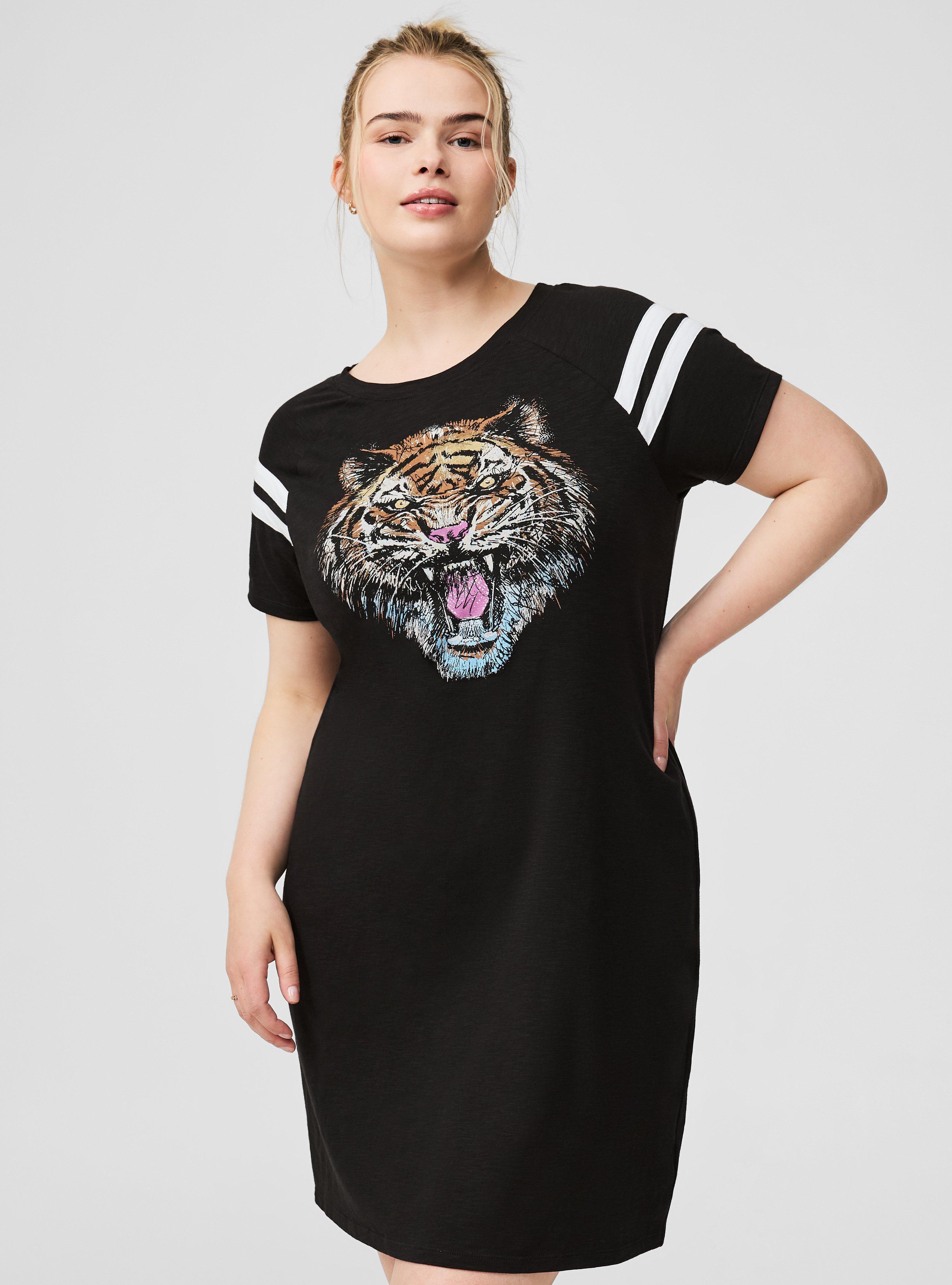 Mini Slub Jersey Graphic Tee Dress