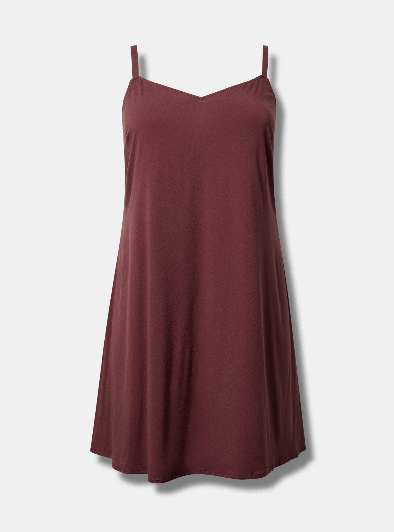 Mini Stretch Challis Slip Dress