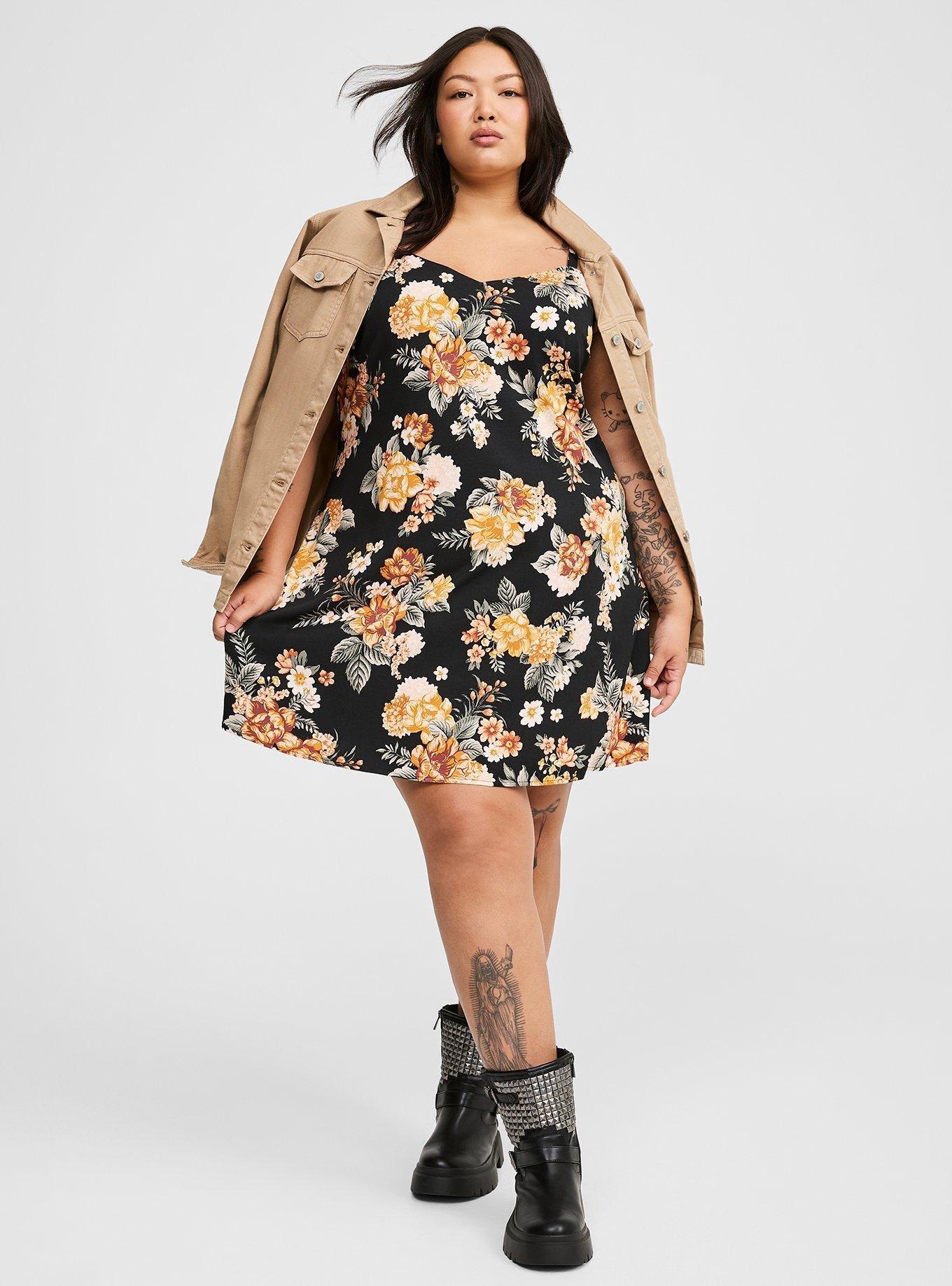 Mini Challis Slip Dress
