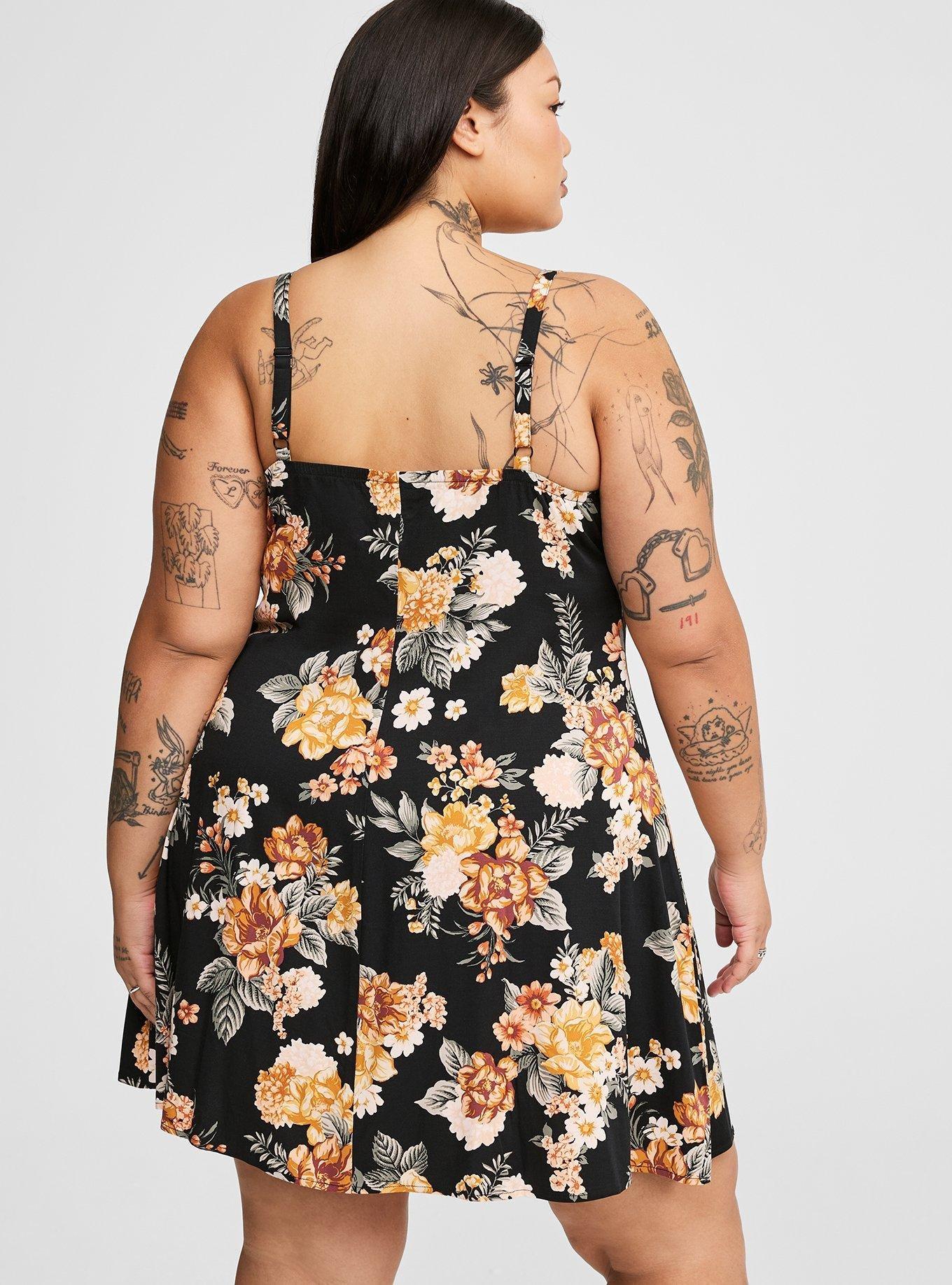 Mini Challis Slip Dress