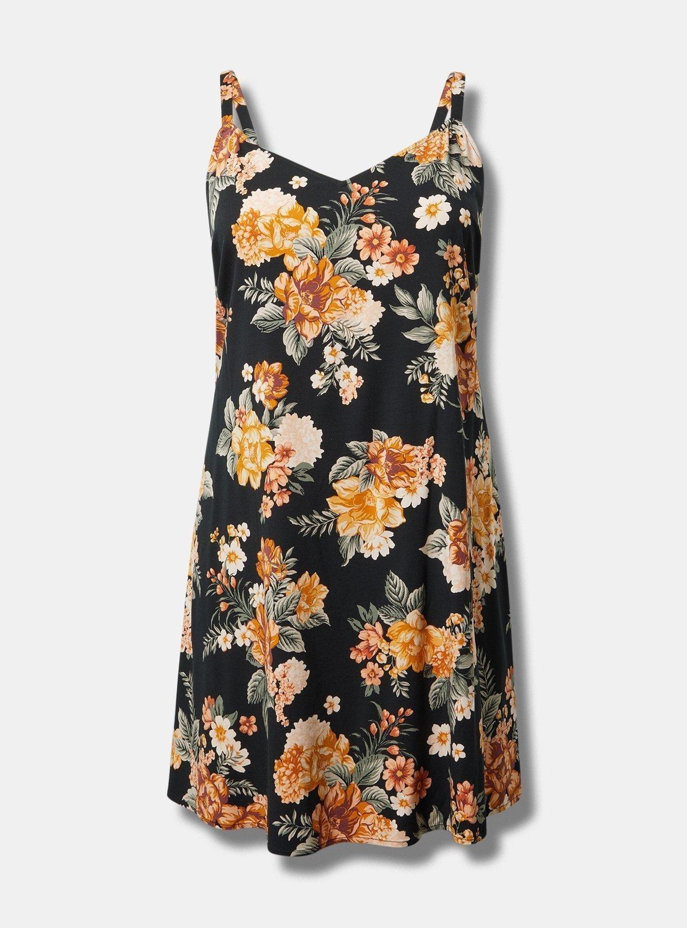 Mini Stretch Challis Slip Dress