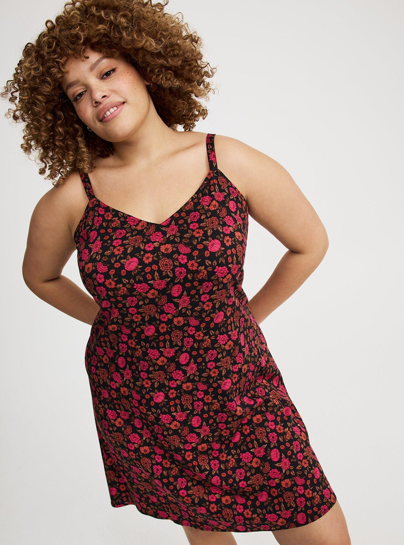 Mini Challis Slip Dress