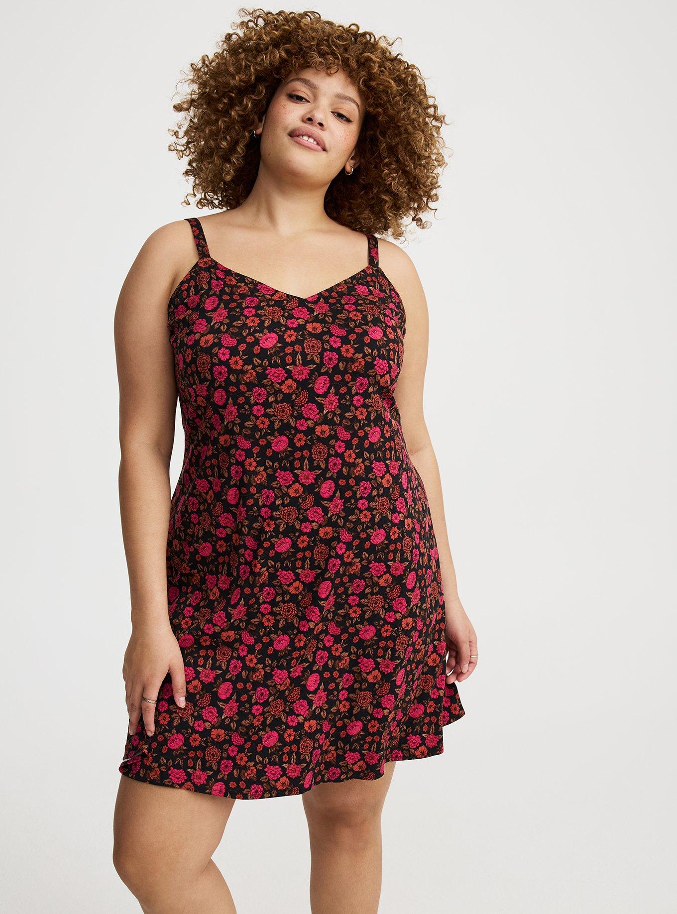 Mini Challis Slip Dress