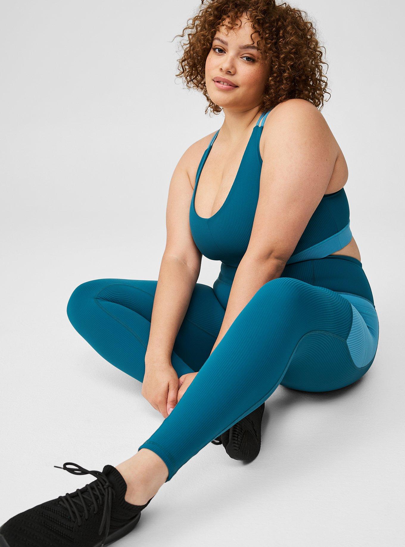 Plus size ribbed leggings sale
