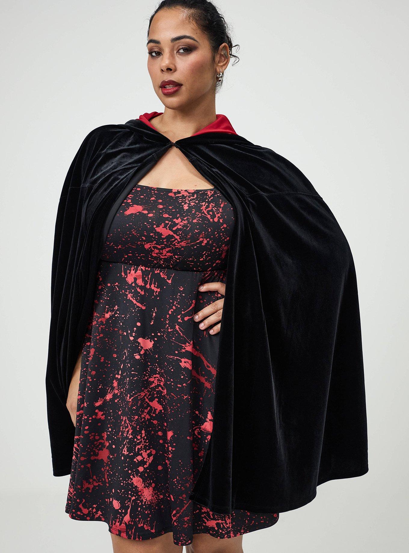 black dress red cape costume Amazon.com: Rubie's Costume CO. Women's 48" Lined Satin Cape, Black/Red, As  Shown, One Size : Clothing, Shoes & Jewelry