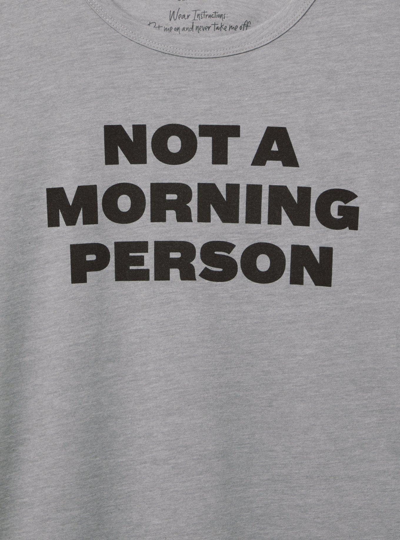 Morning Person Classic Fit Signature Jersey Crew Tee