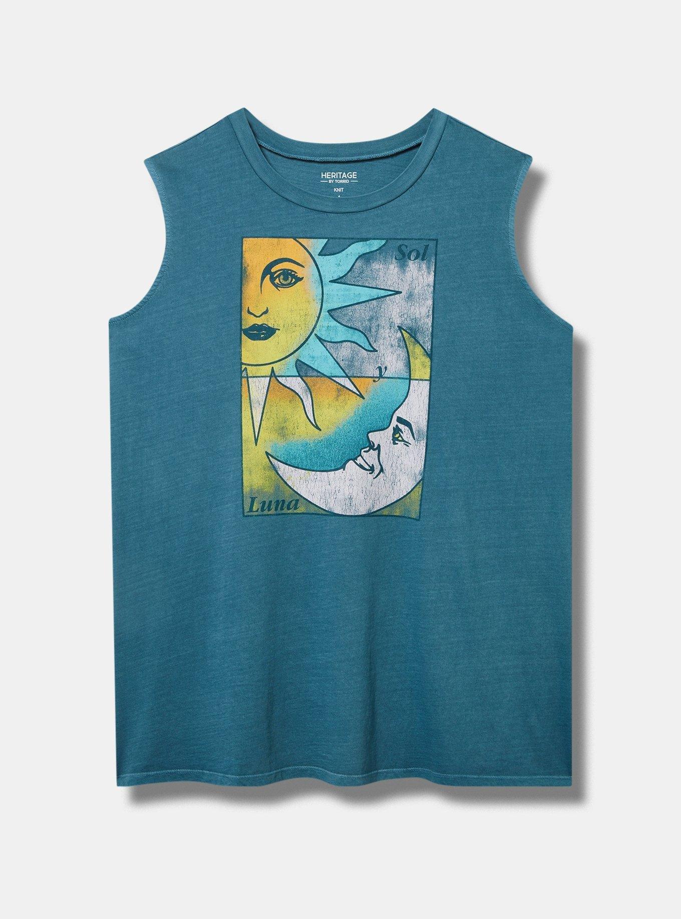 Luna Relax Fit Cotton Crew Tank