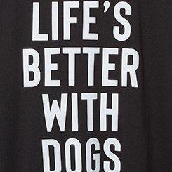 Better Dogs Classic Fit Signature Jersey Crew , DEEP BLACK, swatch