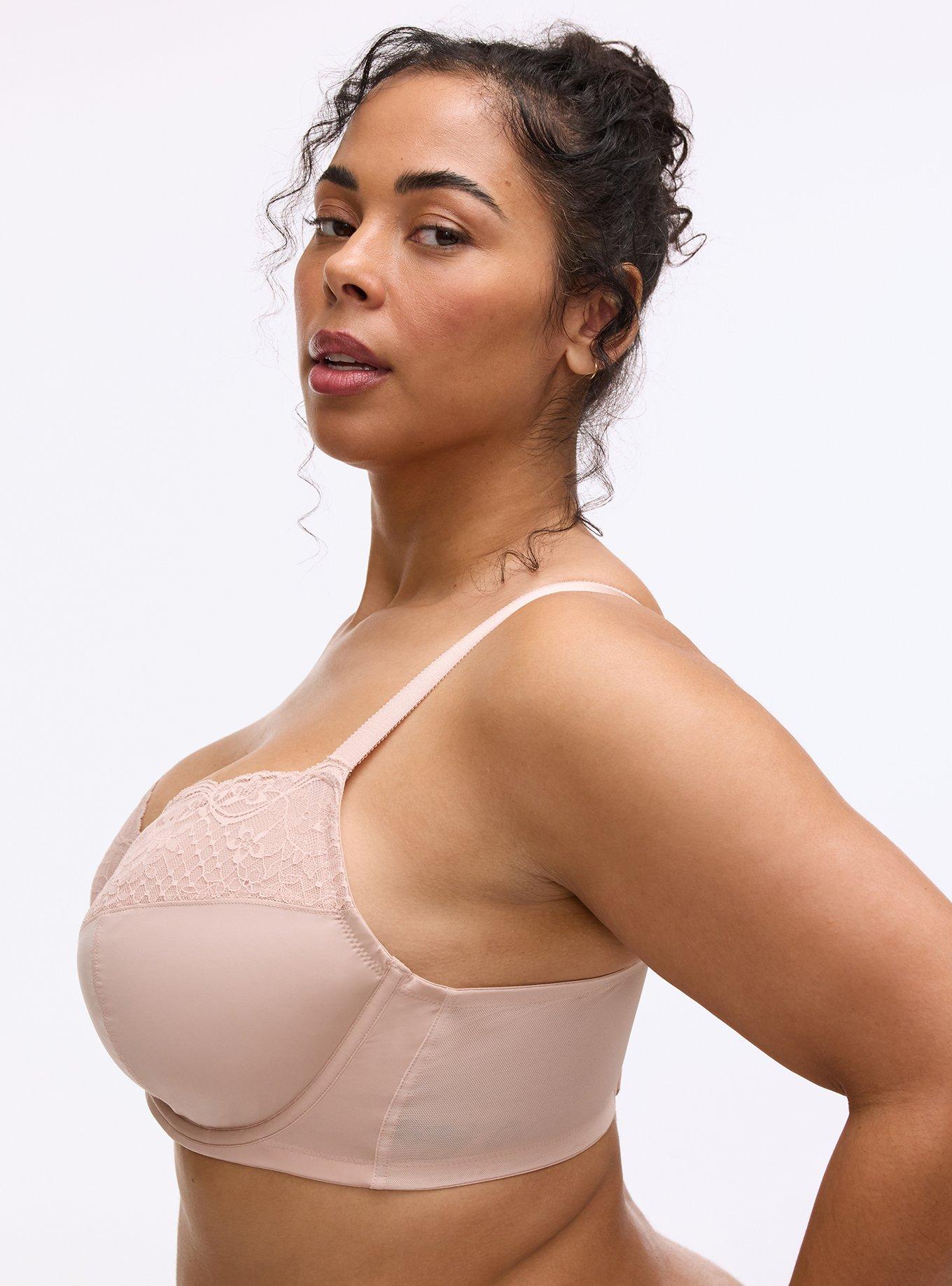 Full Coverage Unlined Bra, ROSE DUST, alternate
