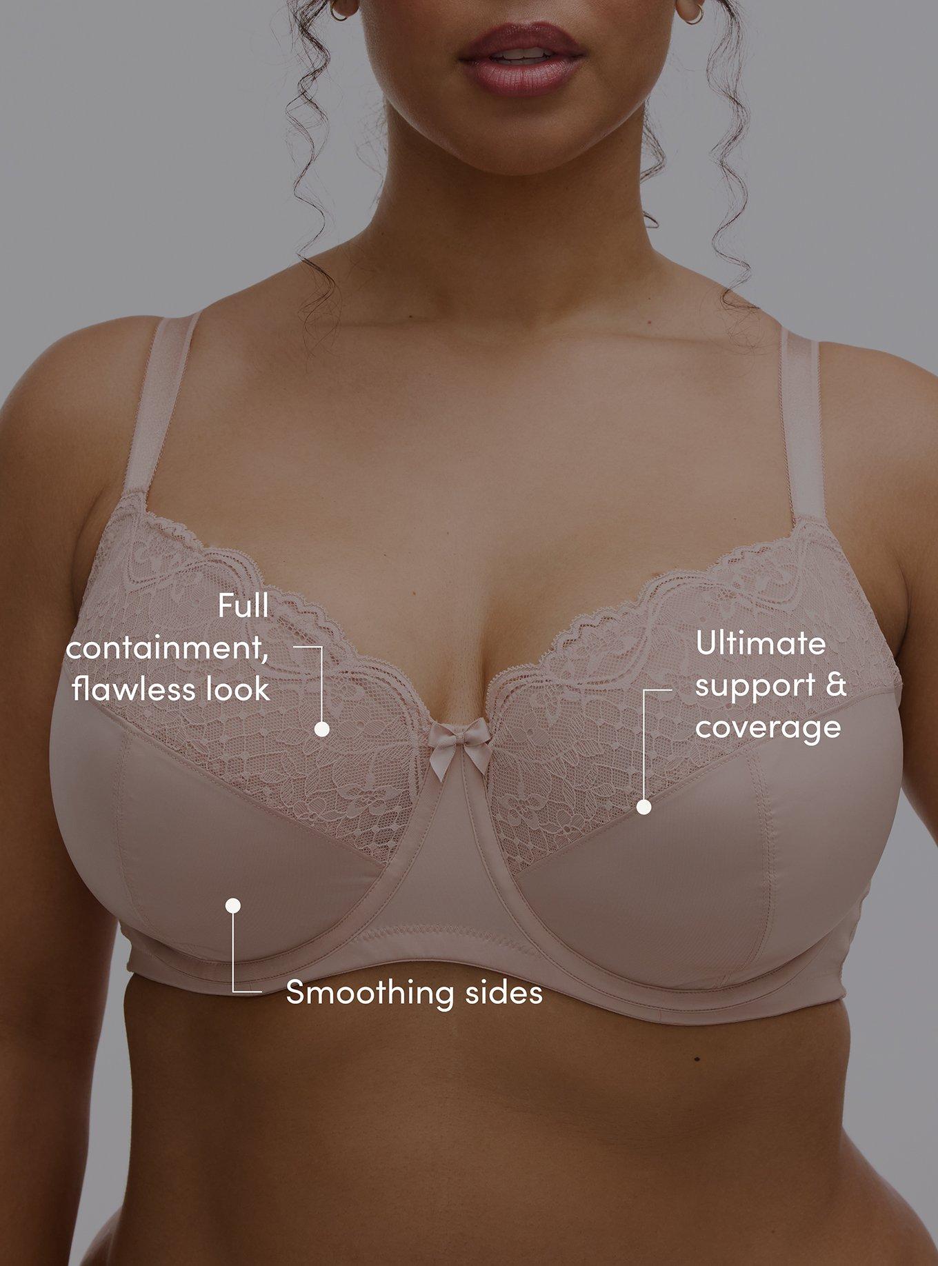Full Coverage Unlined Bra, ROSE DUST, alternate