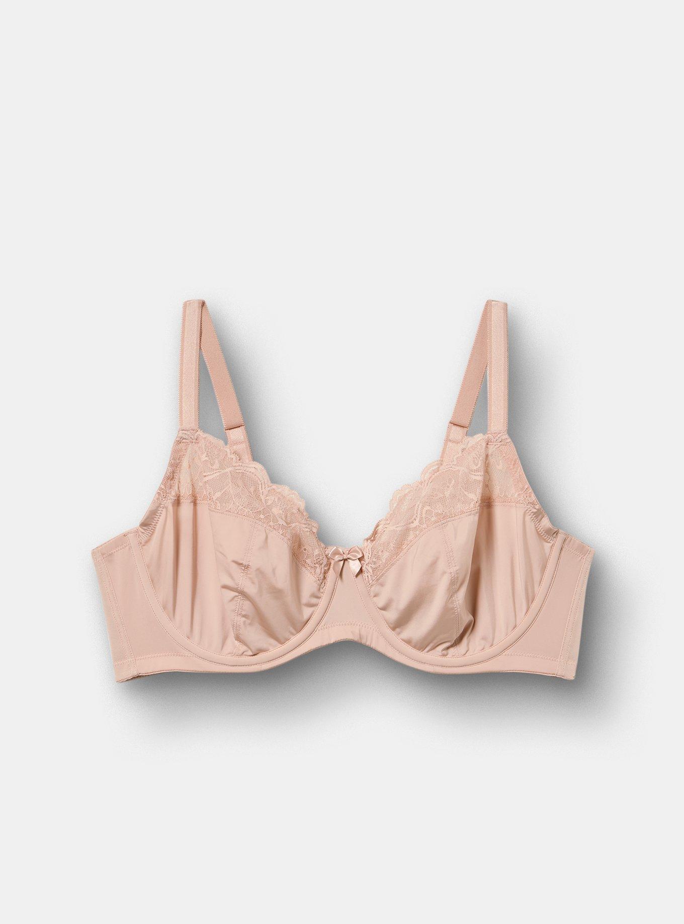 Full Coverage Unlined Bra, ROSE DUST, hi-res