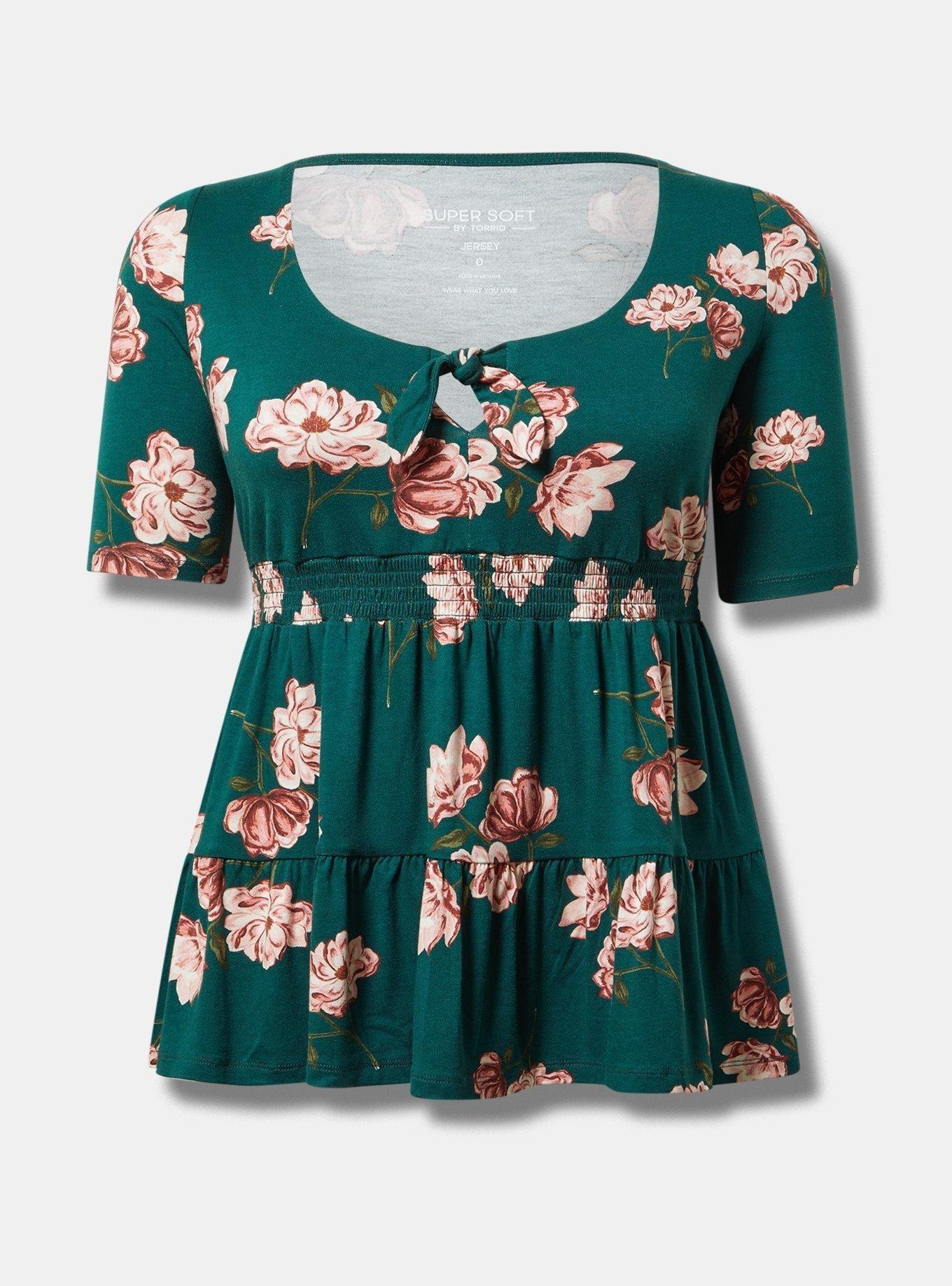 Tie Front Babydoll Top