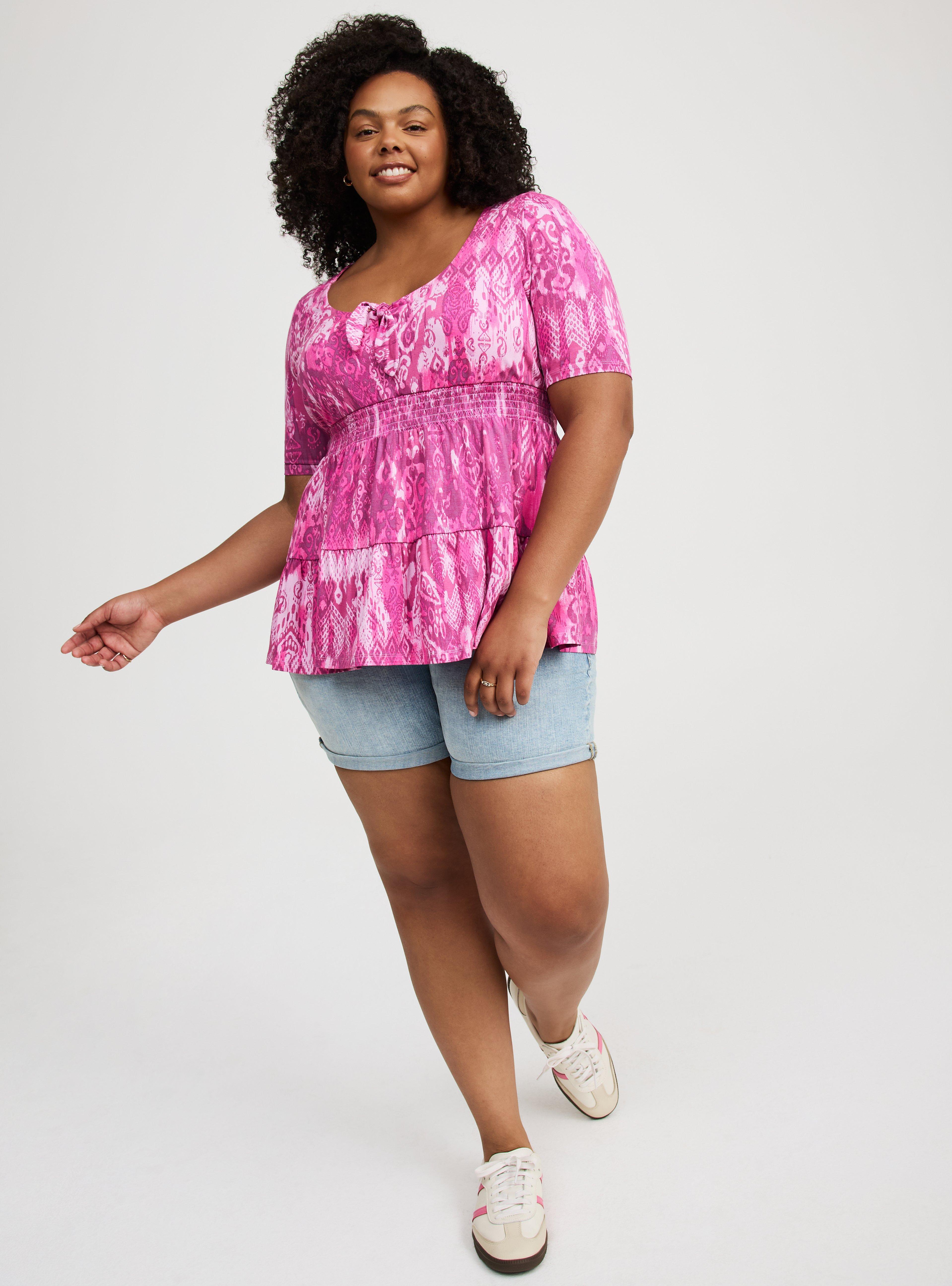 Tie Front Babydoll Top