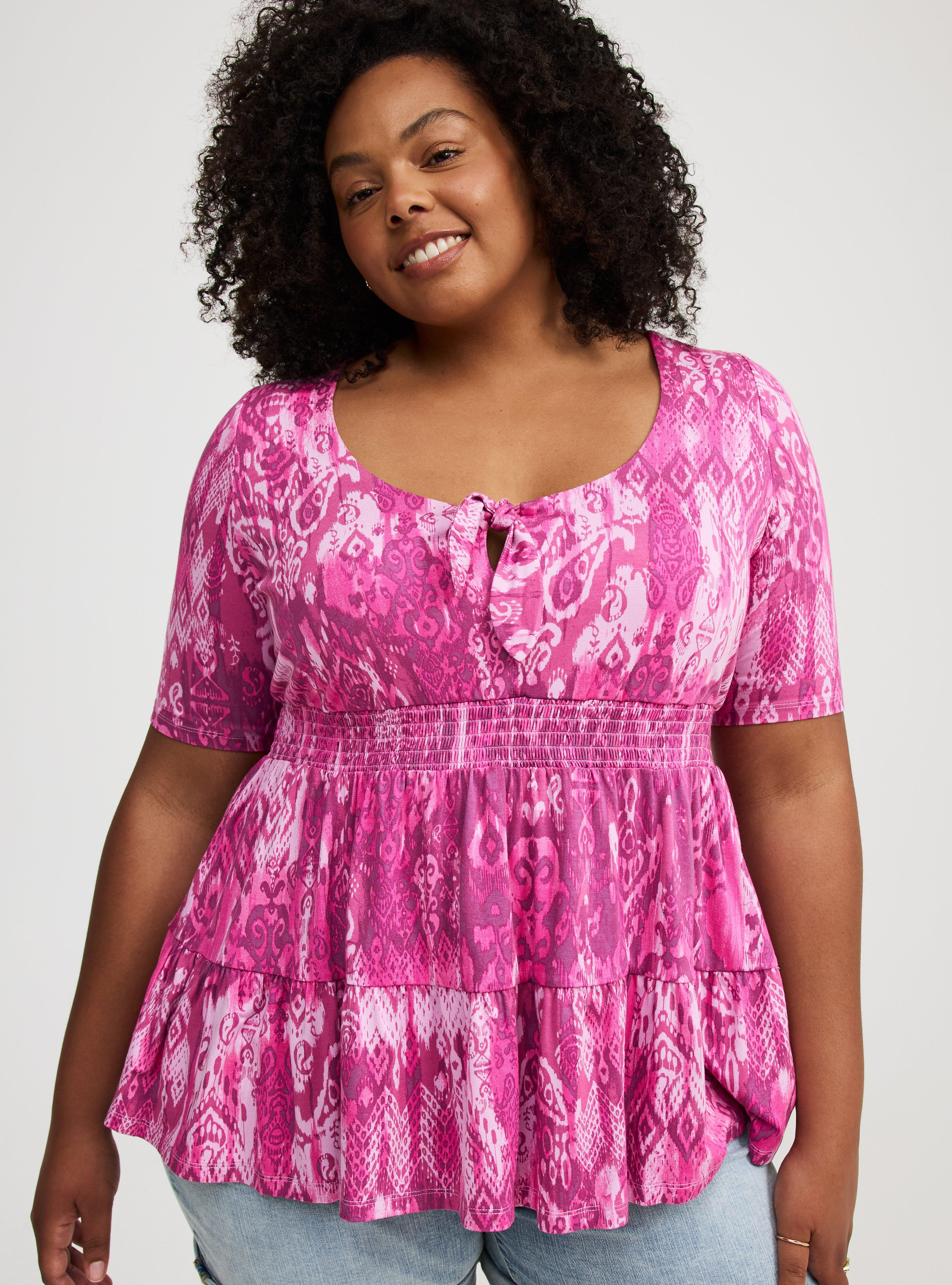 Tie Front Babydoll Top