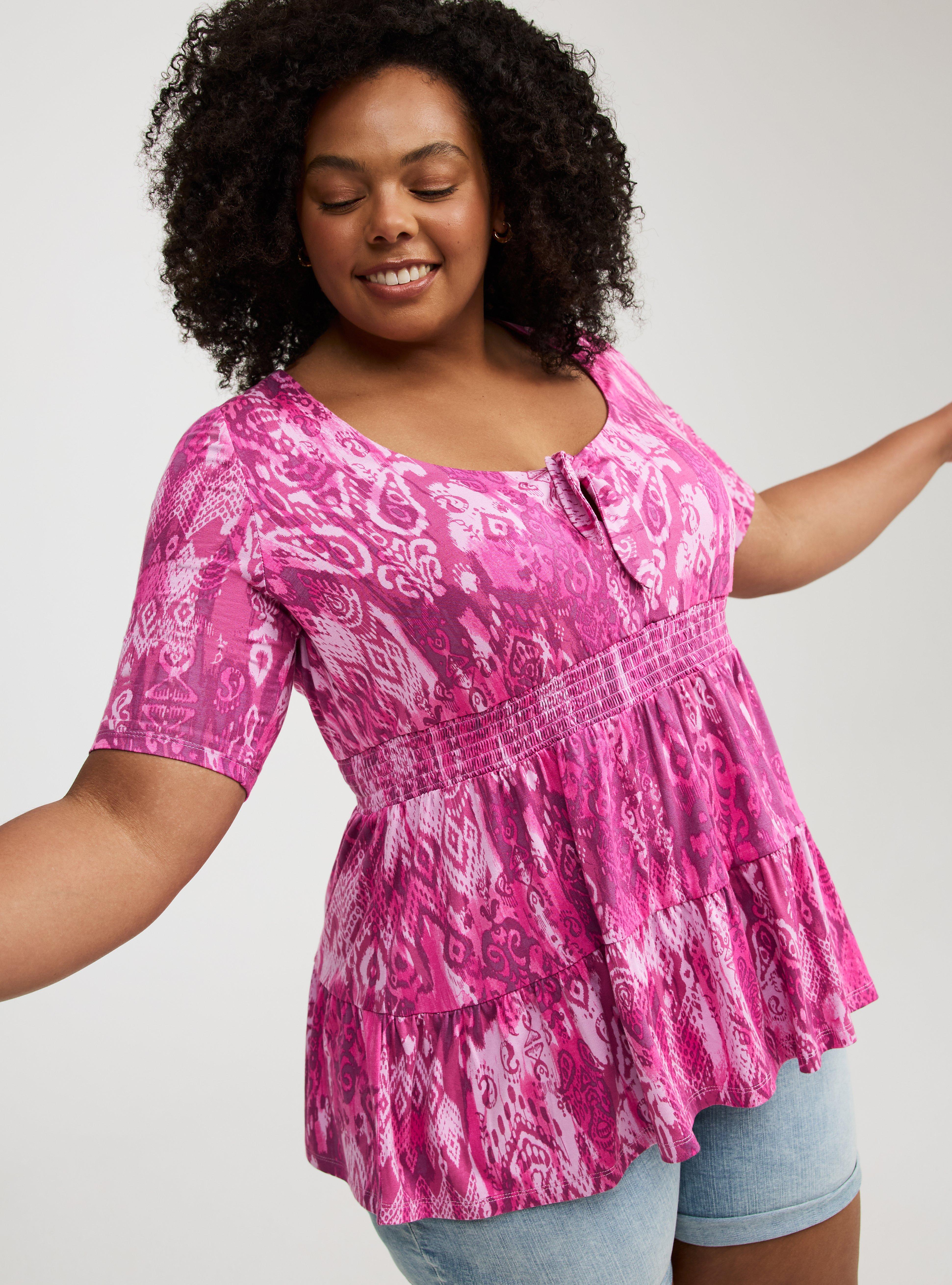 Tie Front Babydoll Top