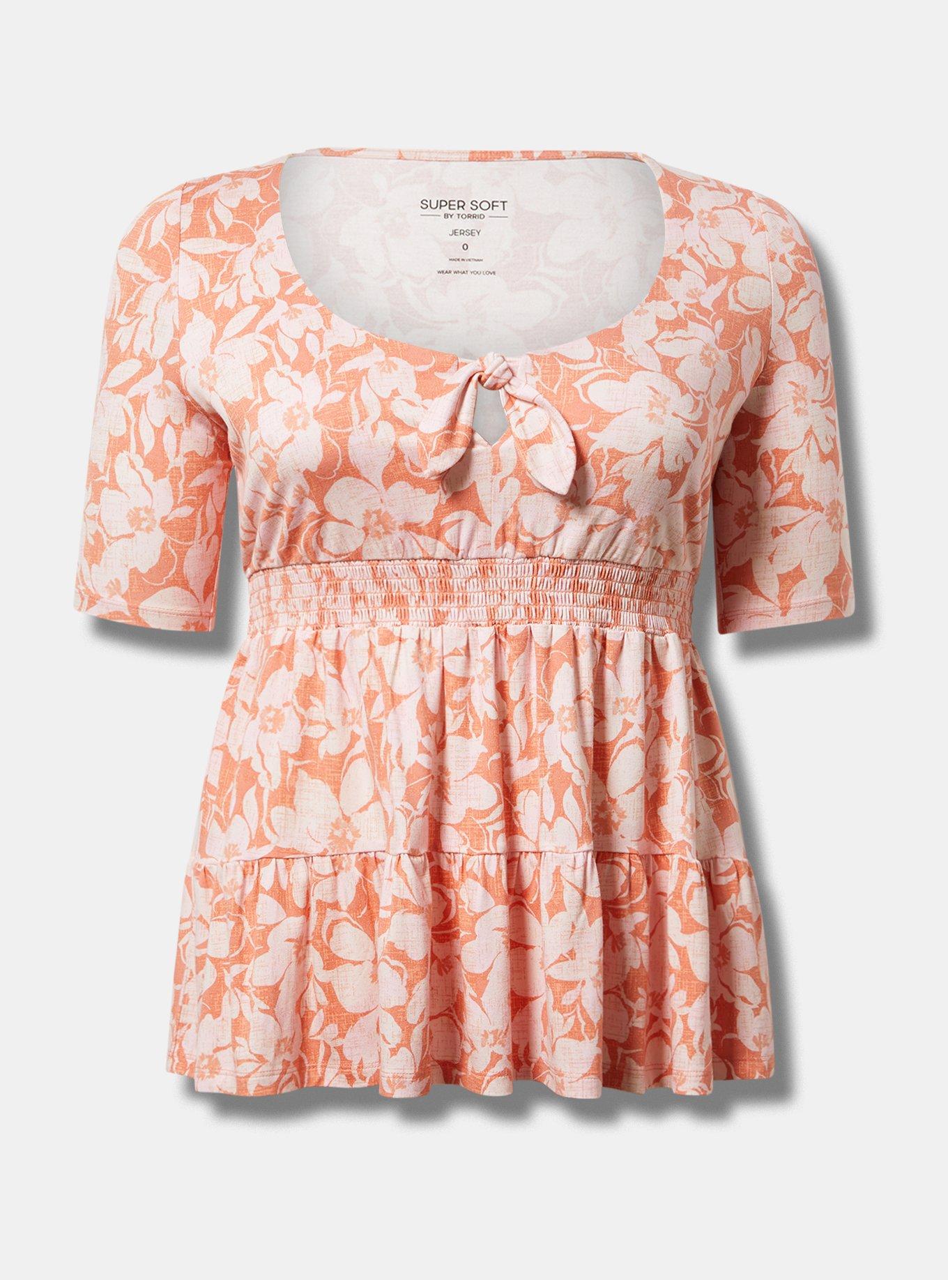 Tie Front Babydoll Top