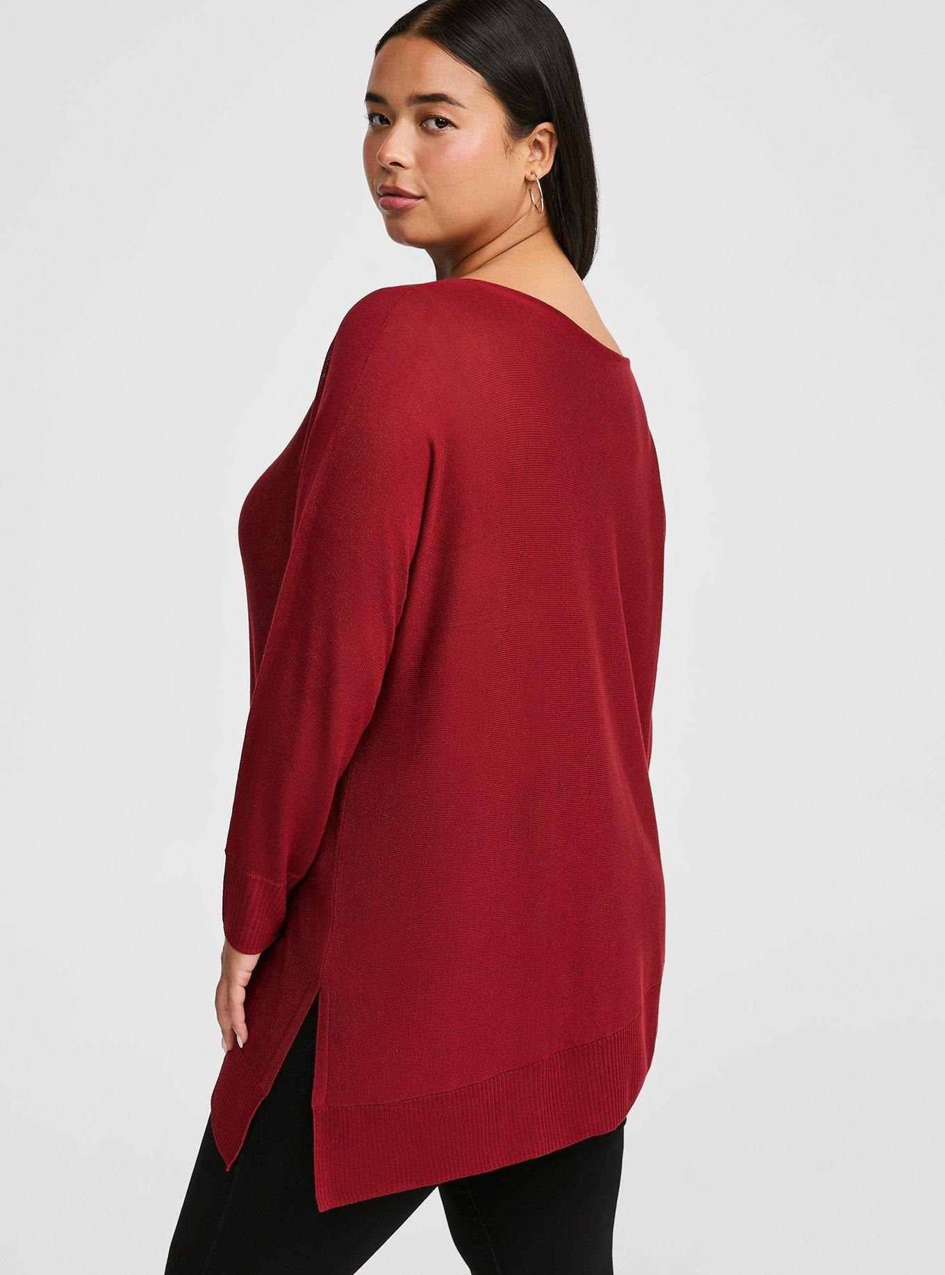 Tissue Weight Asymmetrical Sweater