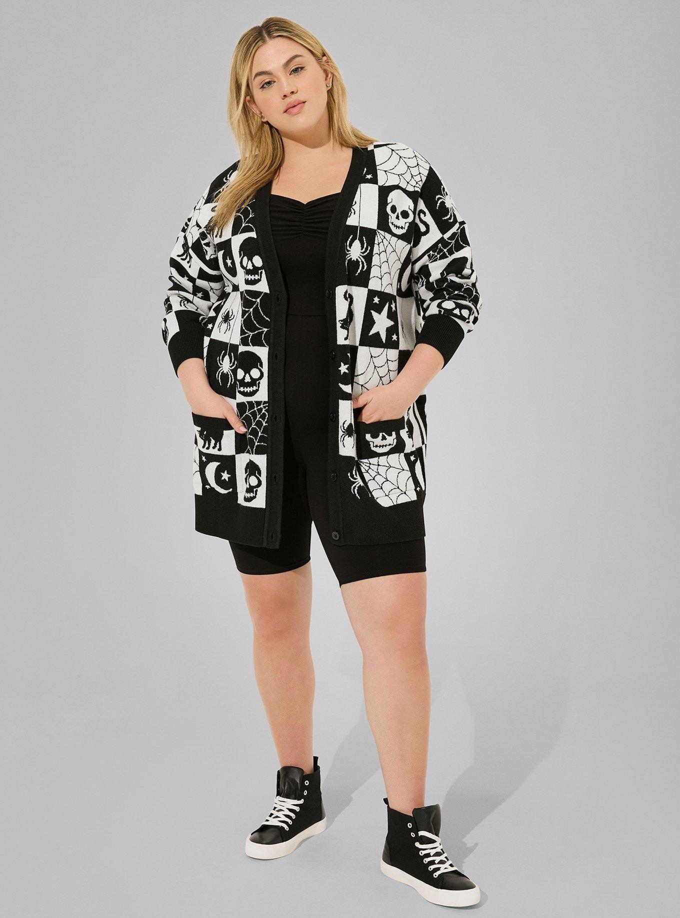 Luxe Cozy Jacquard Boyfriend Cardigan