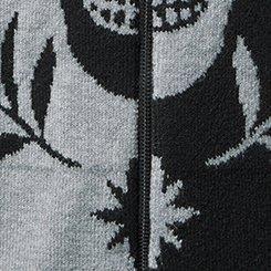 Luxe Cozy Raglan Colorblock Zip Hoodie, SKULL-SYMBOLS, swatch