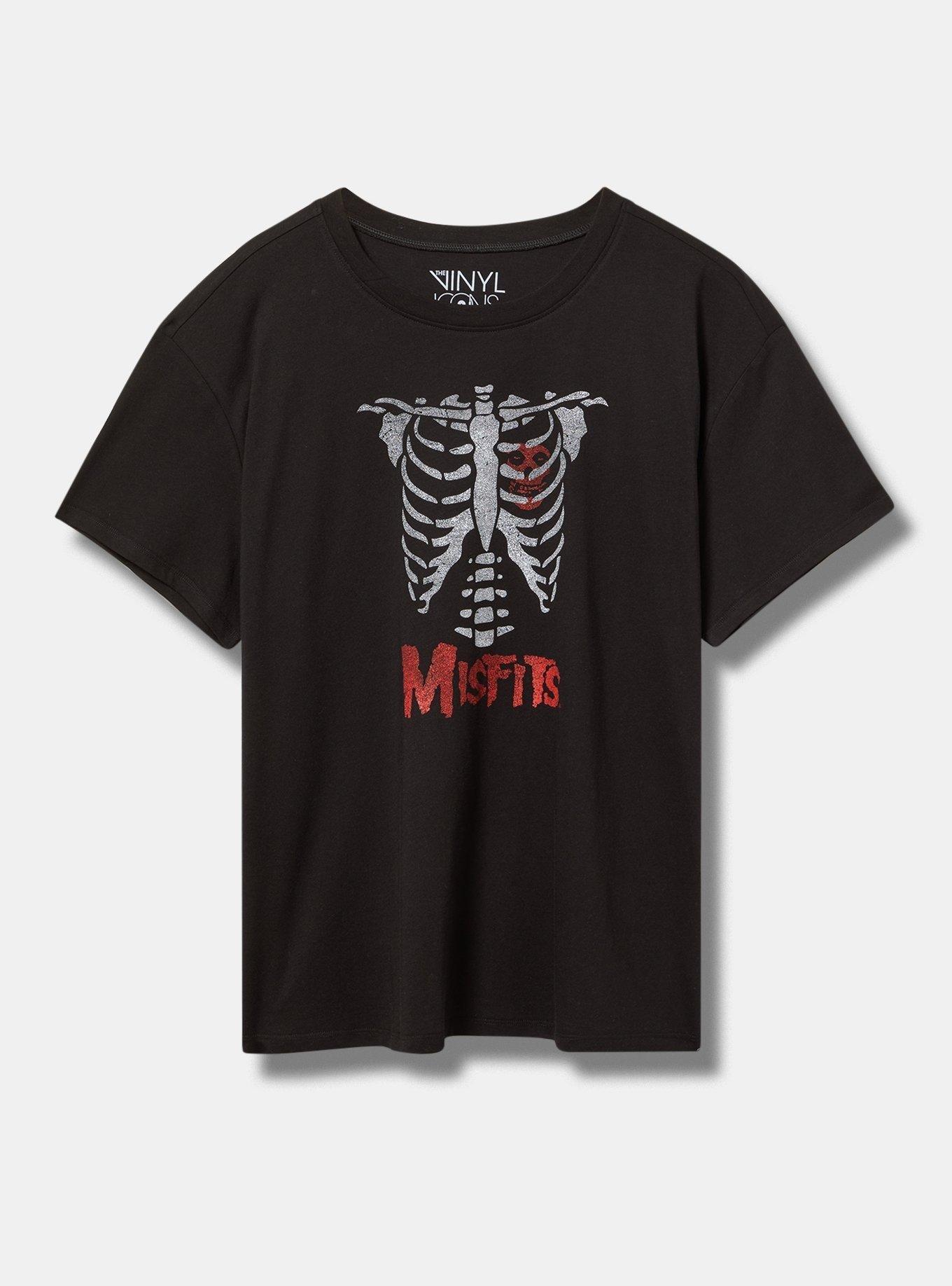 Misfits Skeleton Relaxed Fit Cotton Boxy Tee