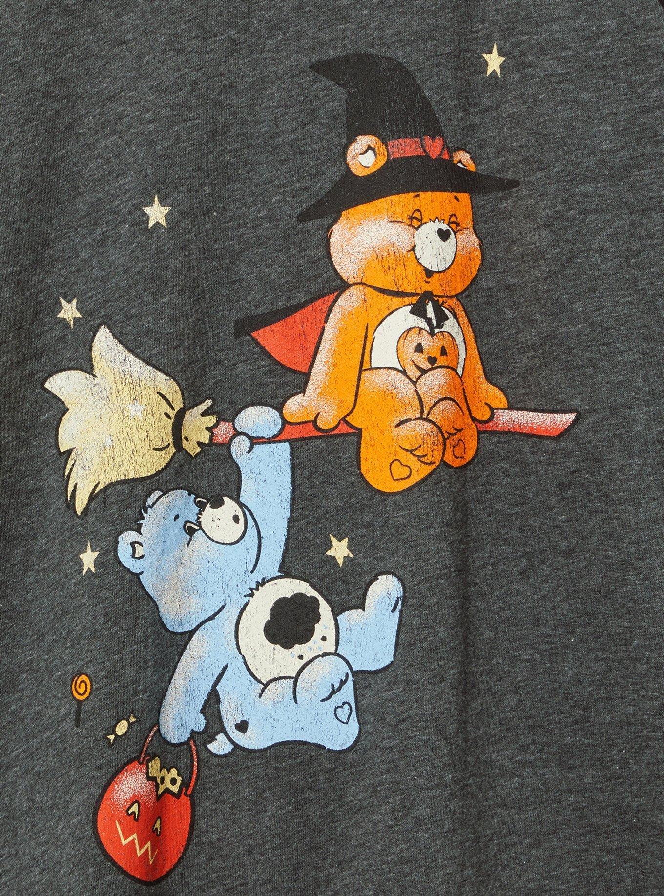 Care Bears Halloween Classic Fit Cotton Raglan, CHARCOAL HEATHER GREY, alternate