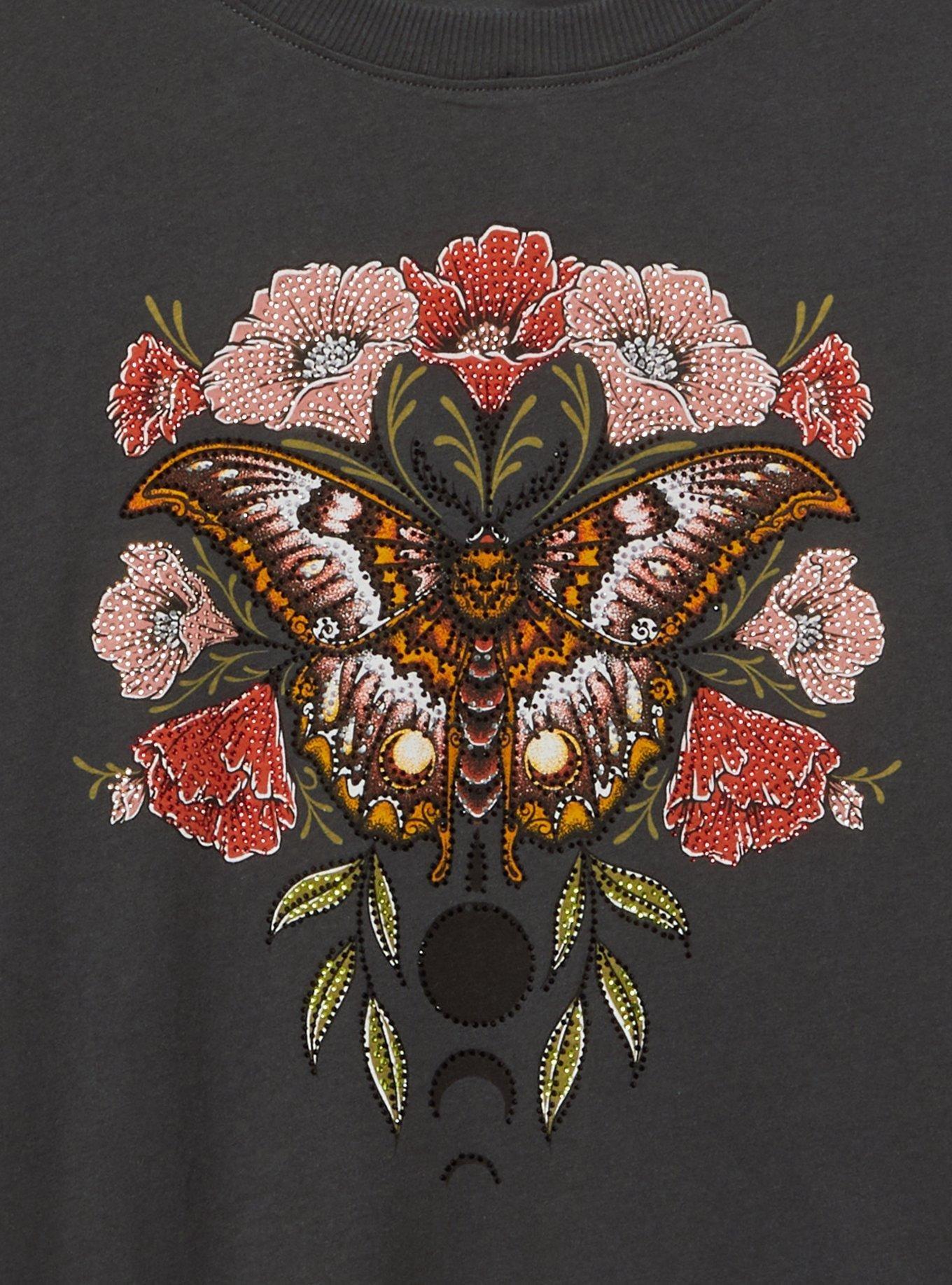 Sparkle Moth Relax Fit Heritage Jersey Crew Tee