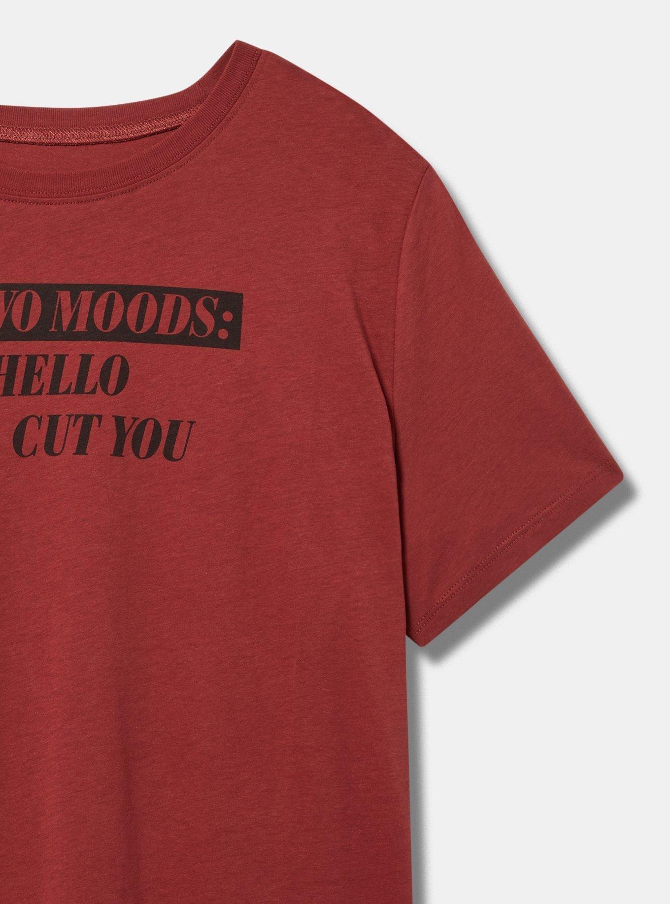 Two Moods Classic Fit Heritage Jersey Crew Tee, RED, alternate