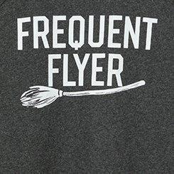 Frequent Flyer Classic Cozy Fleece Raglan Sweatshirt, CHARCOAL HEATHER GREY, swatch