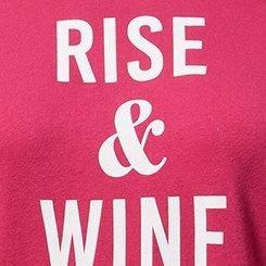 Rise & Wine Classic Fit Cozy Fleece Raglan Sweatshirt, VIVACIOUS, swatch