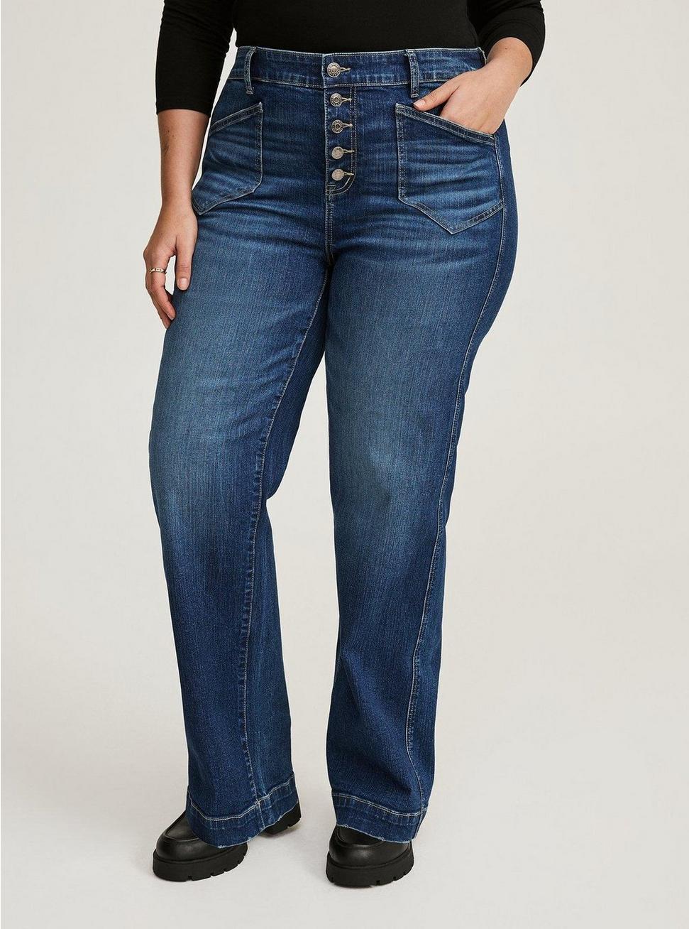 Plus Size - High-Rise Wide Leg Jean - Torrid Plus Size - High-Rise Wide Leg Jean - Torrid