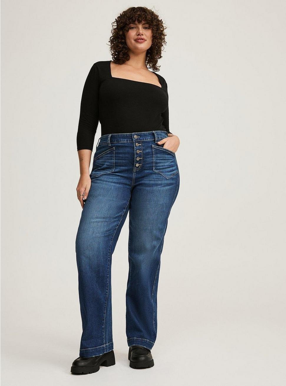 Plus Size - High-Rise Wide Leg Jean - Torrid Plus Size - High-Rise Wide Leg Jean - Torrid