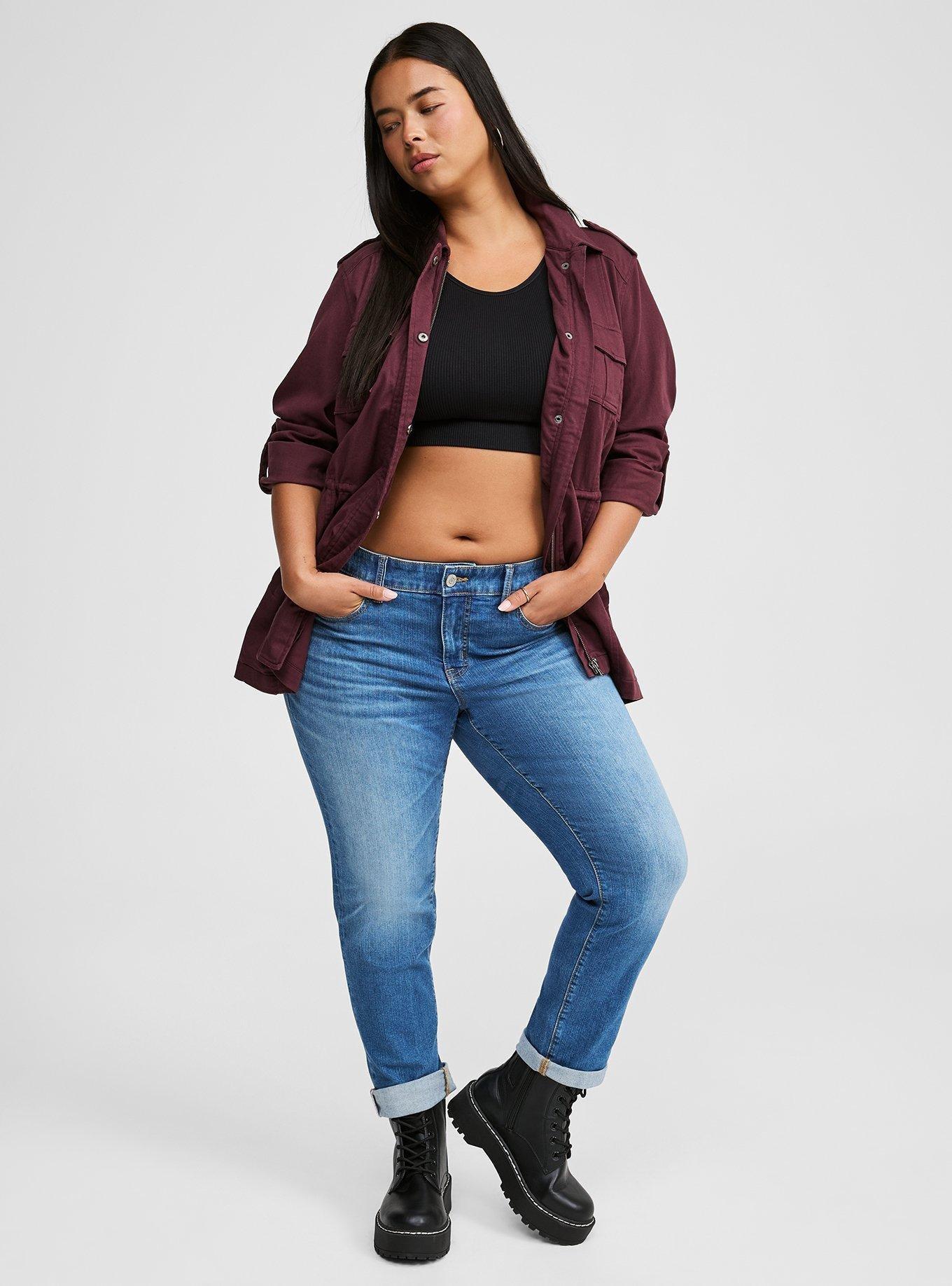 Plus Size Twill Utility Anorak Torrid