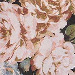 Harper 3/4 Sleeve Pullover Blouse, TEA WASHED FLORAL DEEP BLACK, swatch