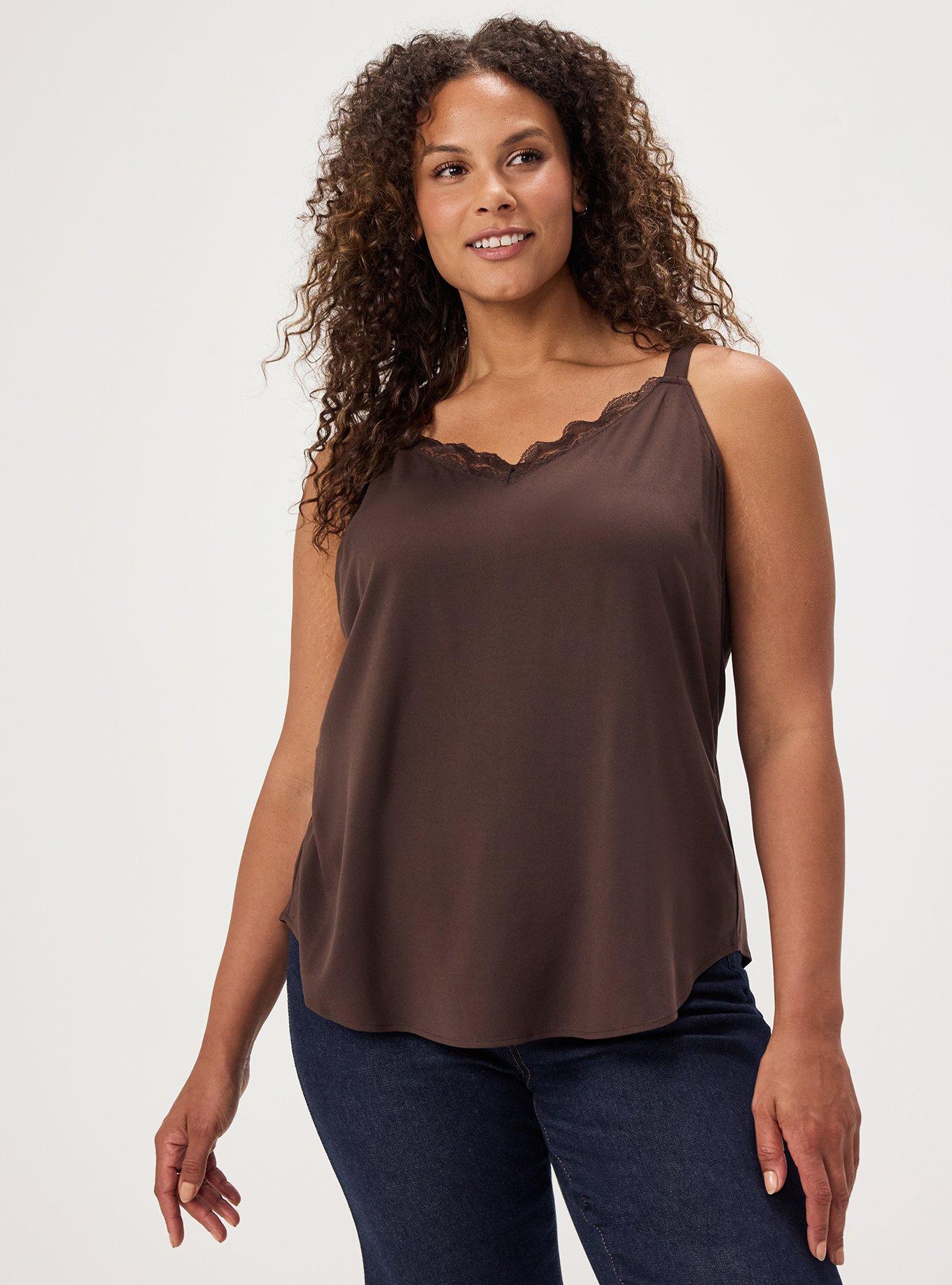 Ava Lace Trim Cami, JAVA, hi-res