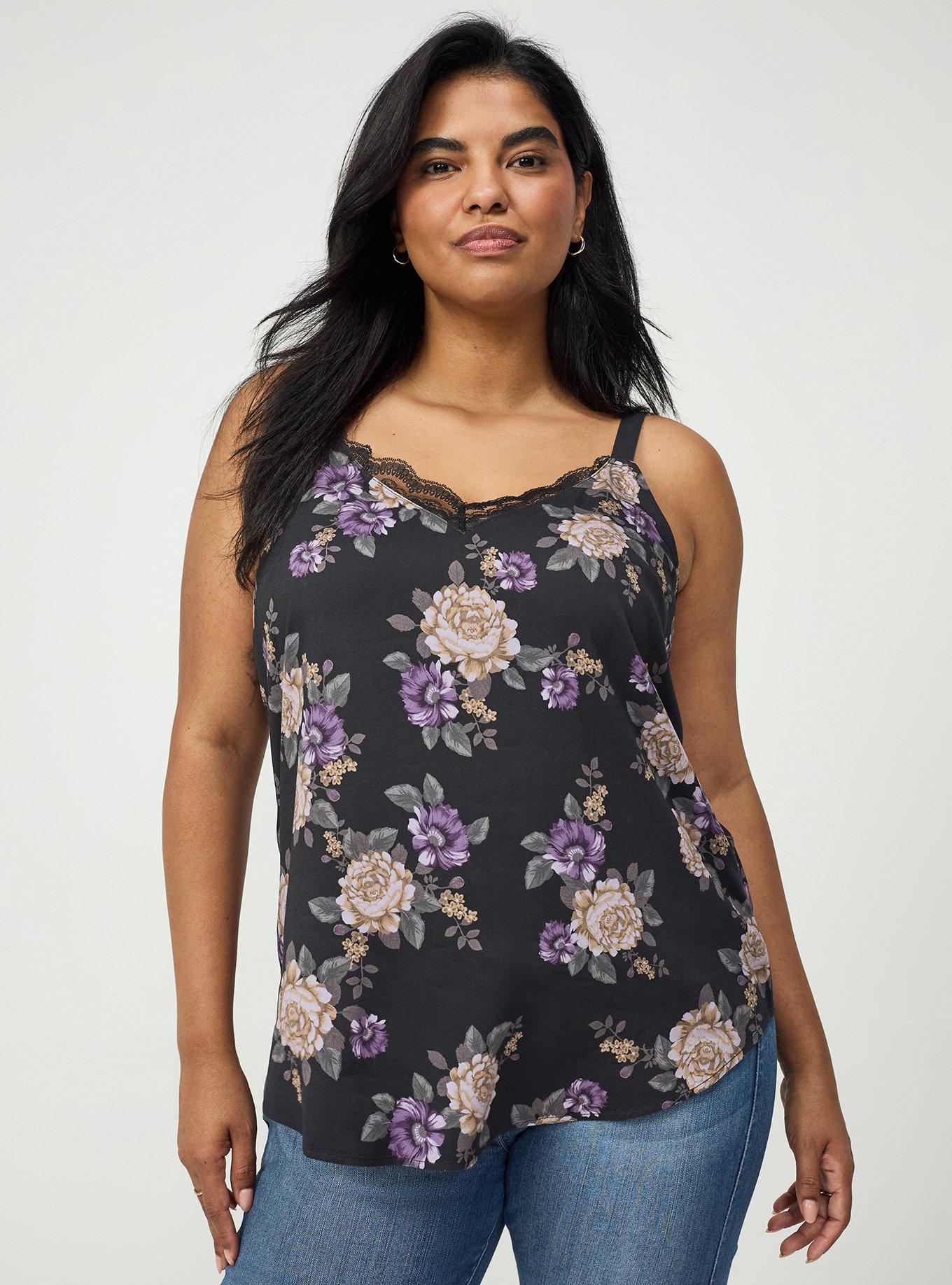 Plus Size - Ava Lace Trim Cami - Torrid